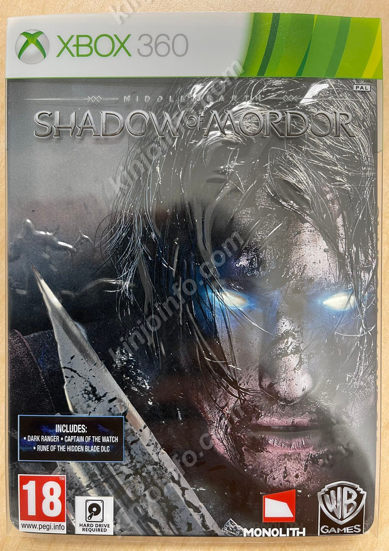 Shadow Of Mordor（シャドウ・オブ・モルドール）【中古美品・メタルボックス版・xbox360欧州版】