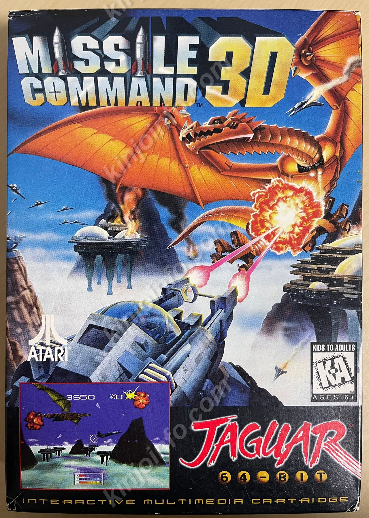 Missile Command 3D 【中古美品・Jaguar北米版】