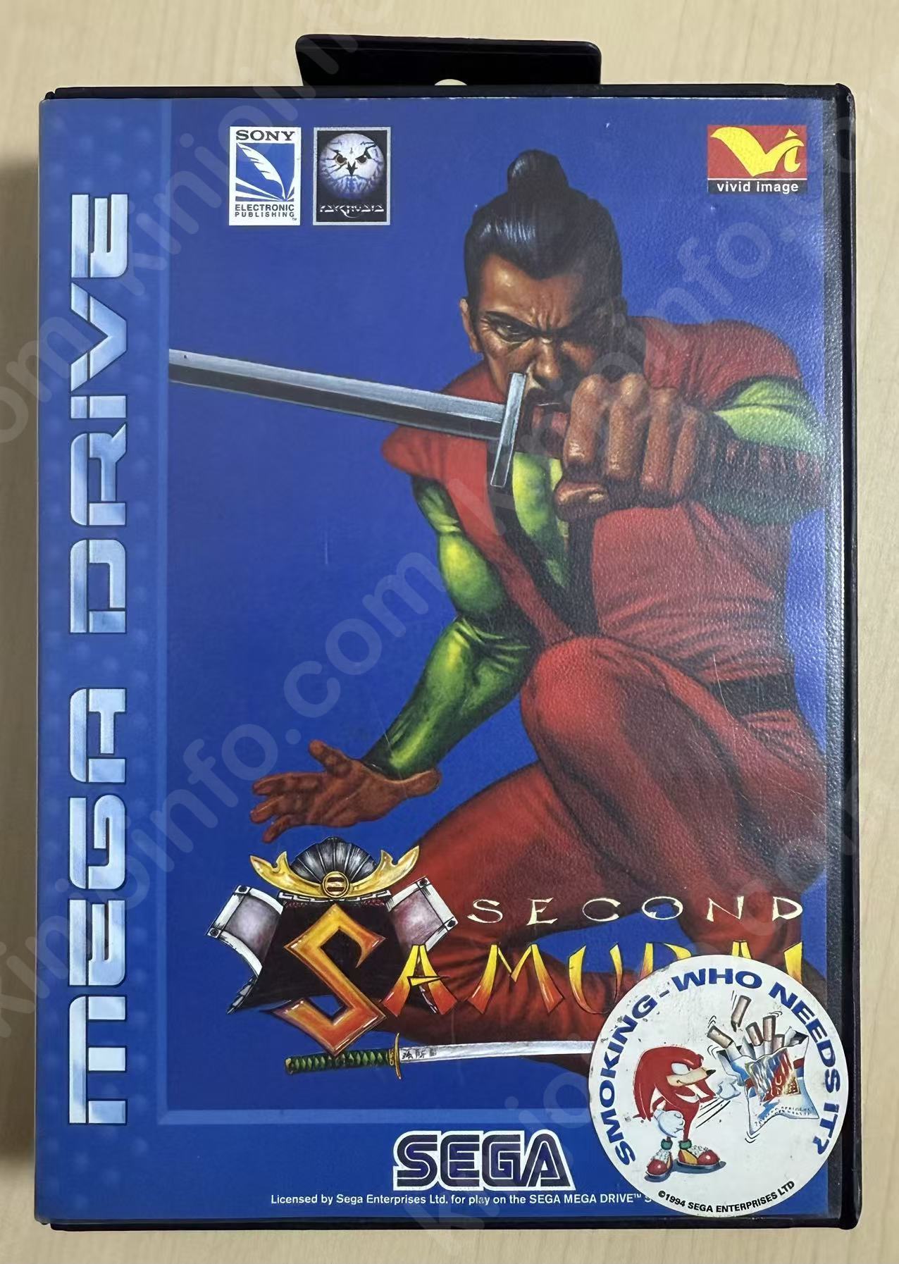 Second Samurai（セカンドサムライ）【中古美品・MD欧州版】