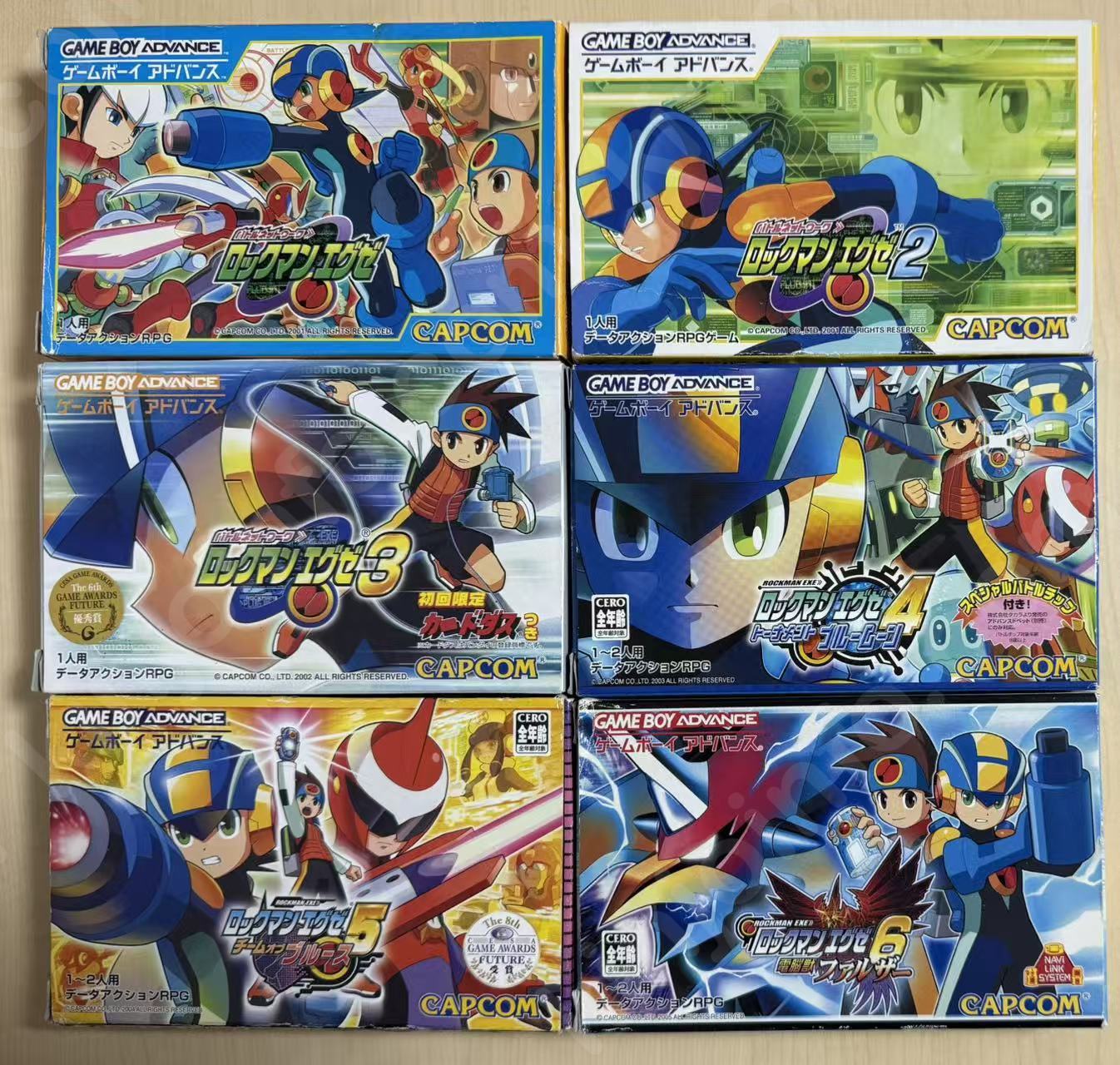 ロックマンエグゼ6作品セット（Mega Man Battle Network Series Set）【中古・GBA日本版】