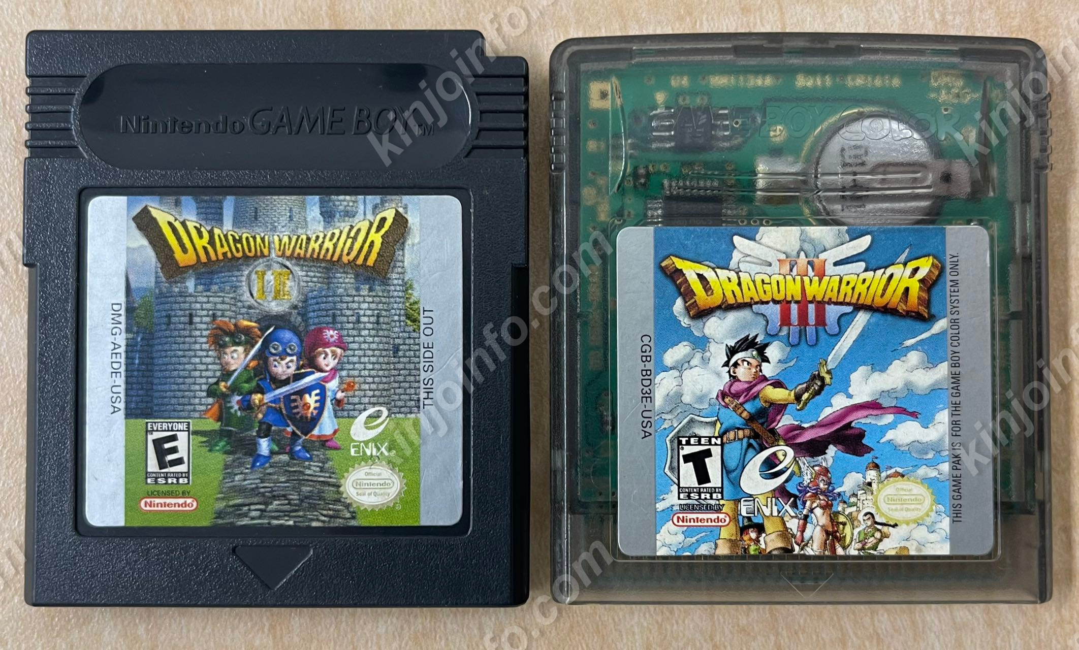 Dragon Warrior 1&2&3（ドラゴンクエストI・II・III）【中古美品・GB・GBC北米版】