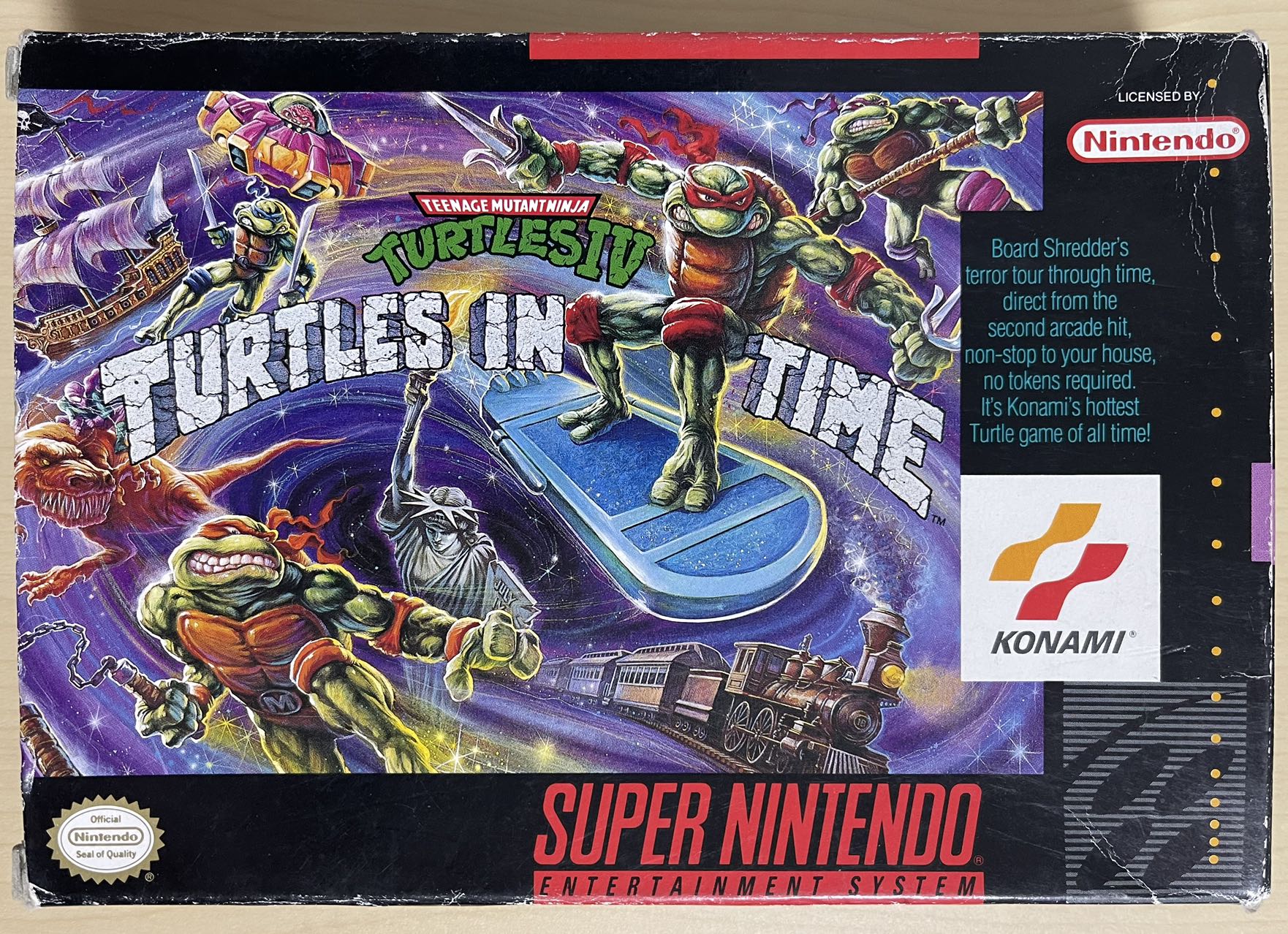 Turtles IV TMNT: Turtles in Time【中古美品・SNES北米版】