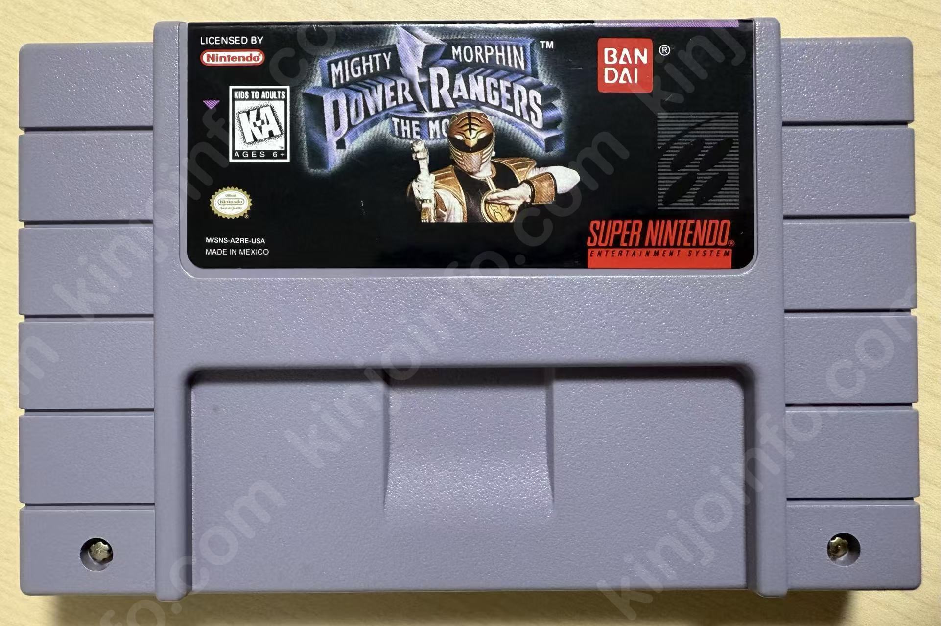 Mighty Morphin Power Rangers（マイティ・モーフィン・パワー・レンジャー）【中古美品・SNES北米版】