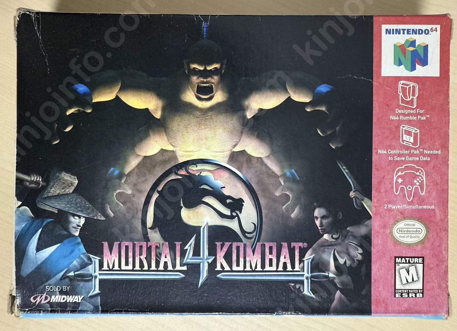 Mortal Kombat 4（モータルコンバット4）【中古・N64北米版】