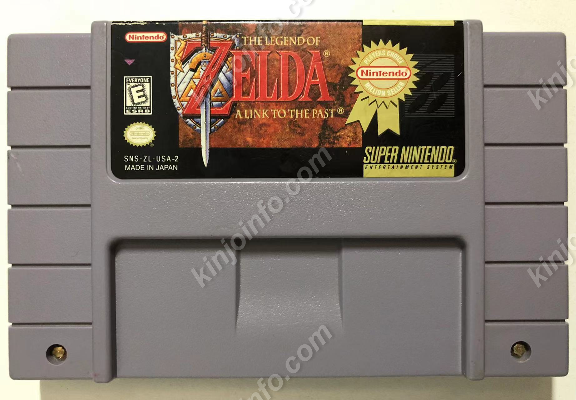 The Legend of Zelda: A Link to the Past （ゼルダの伝説 神々のトライフォース）【中古・SNES北米版】