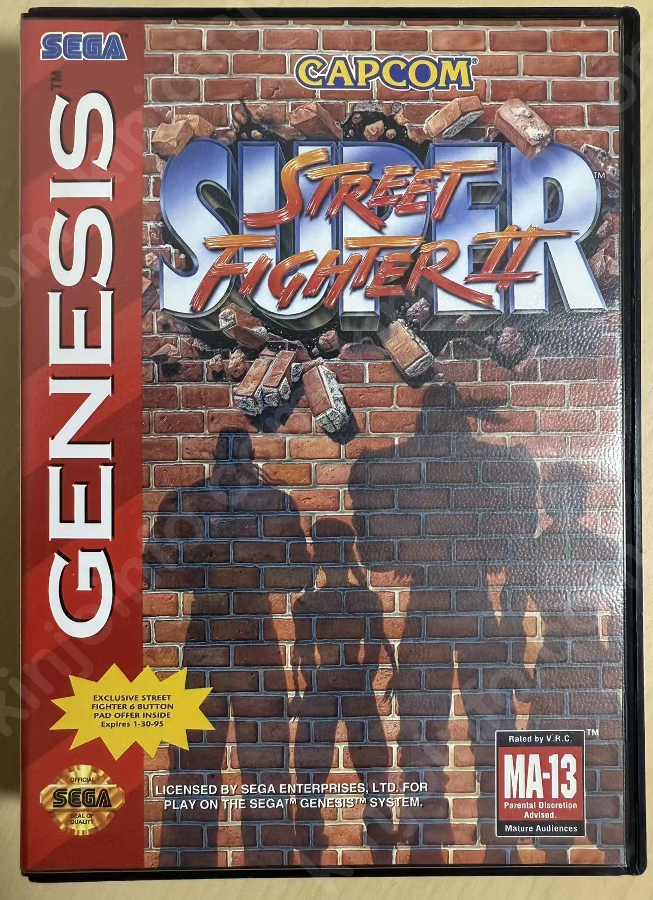 Super Street Fighter II（スーパーストリートファイターII）【中古美品・Genesis北米版】