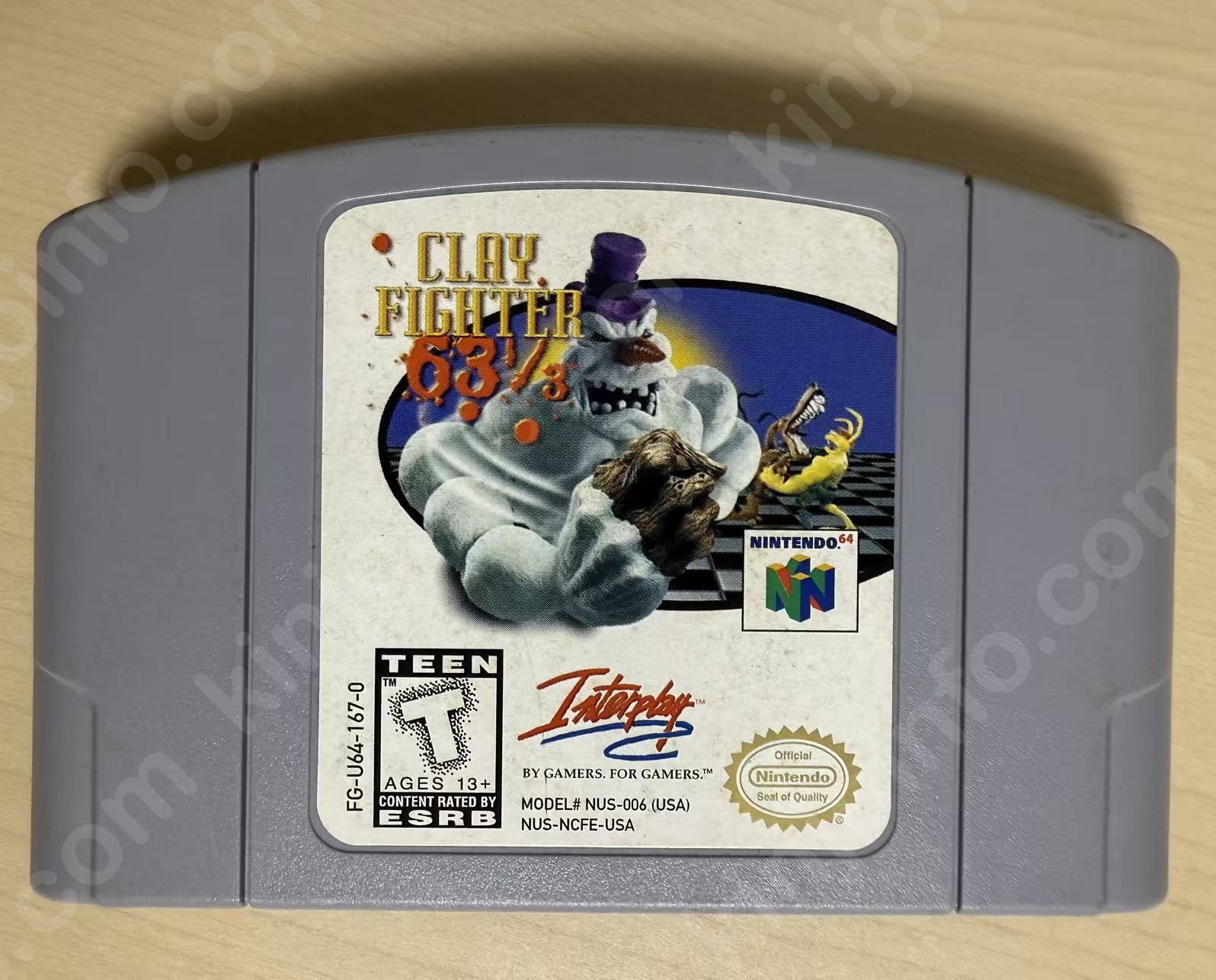 ClayFighter 63 1/3（クレイファイター 63 1/3）【中古美品・N64北米版】