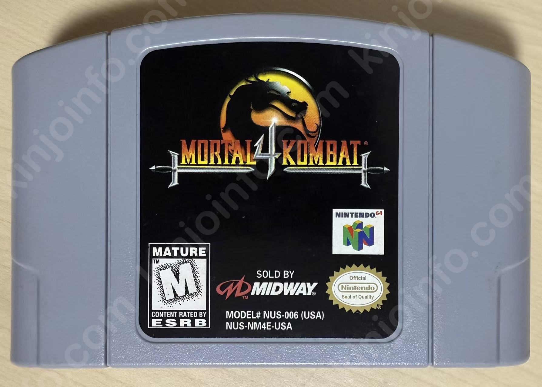 Mortal Kombat 4（モータルコンバット4）【中古美品・N64北米版】