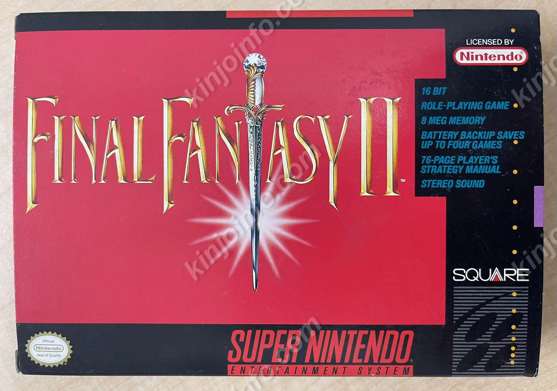 Final Fantasy II【中古美品・完品・SNES北米版】