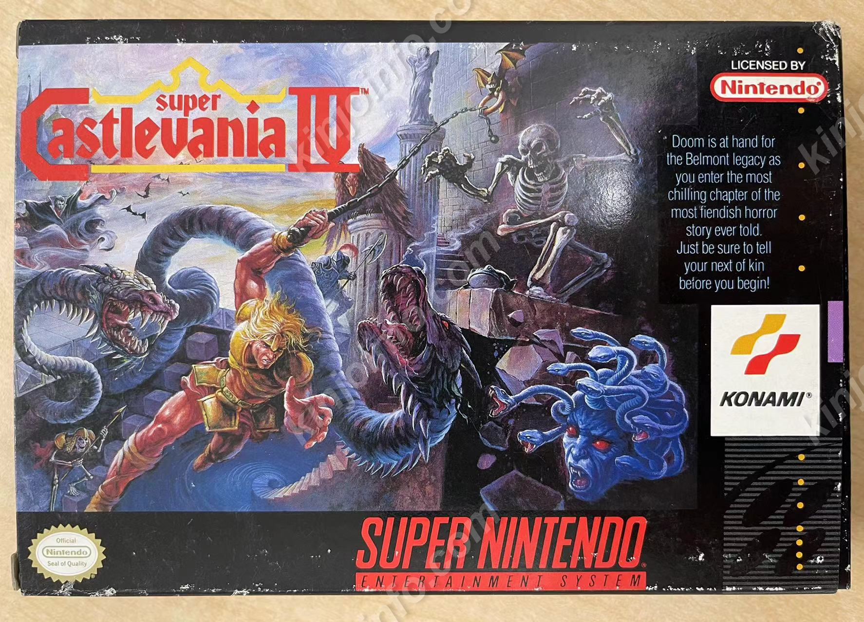 Super Castlevania IV 悪魔城ドラキュラ【中古美品・完品・SNES北米版】