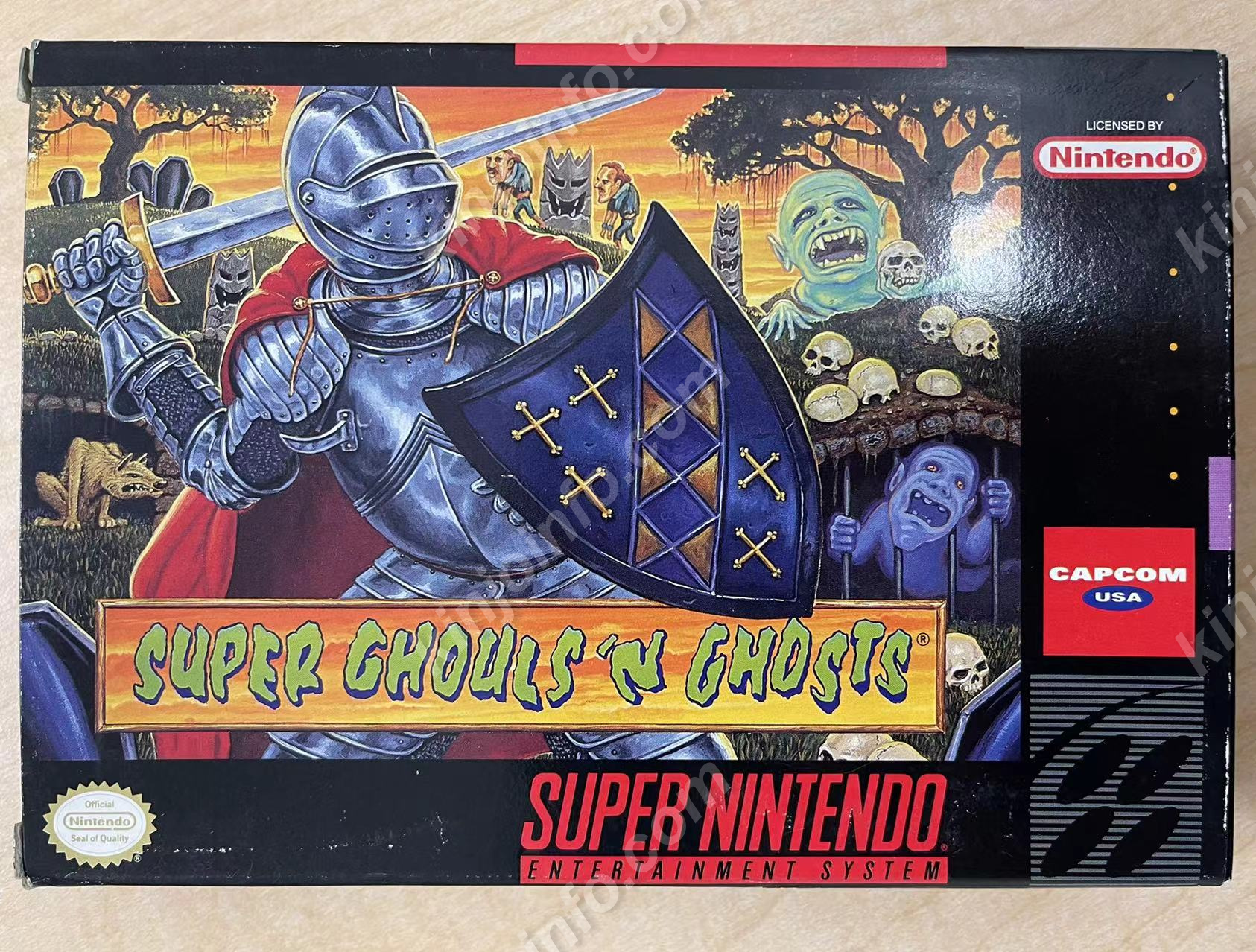 Super Ghouls'n Ghosts（超魔界村）【中古美品・完品・SNES北米版】