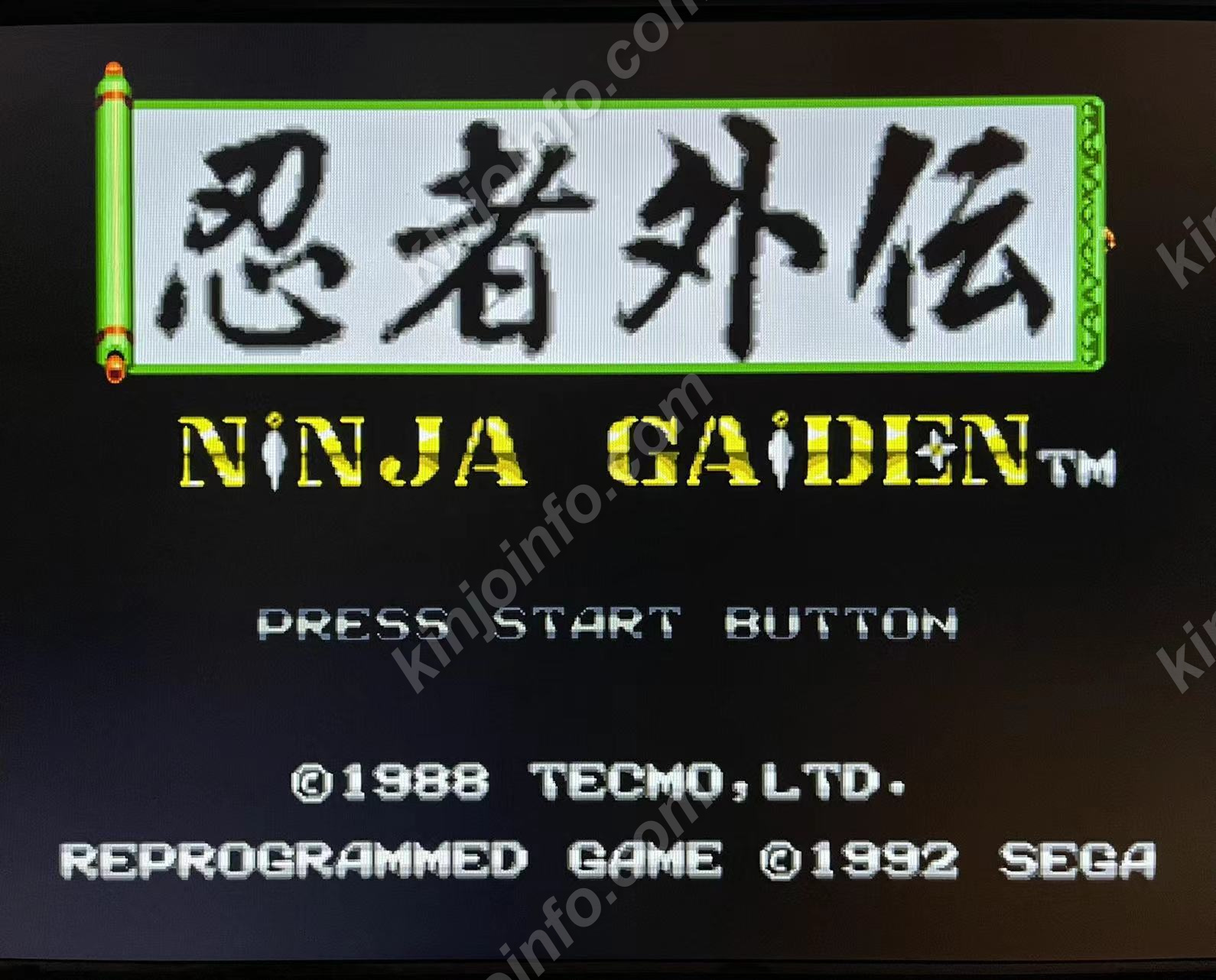Ninja GAIDEN【中古美品・完品・SMS北米版】 / kinjoinfo
