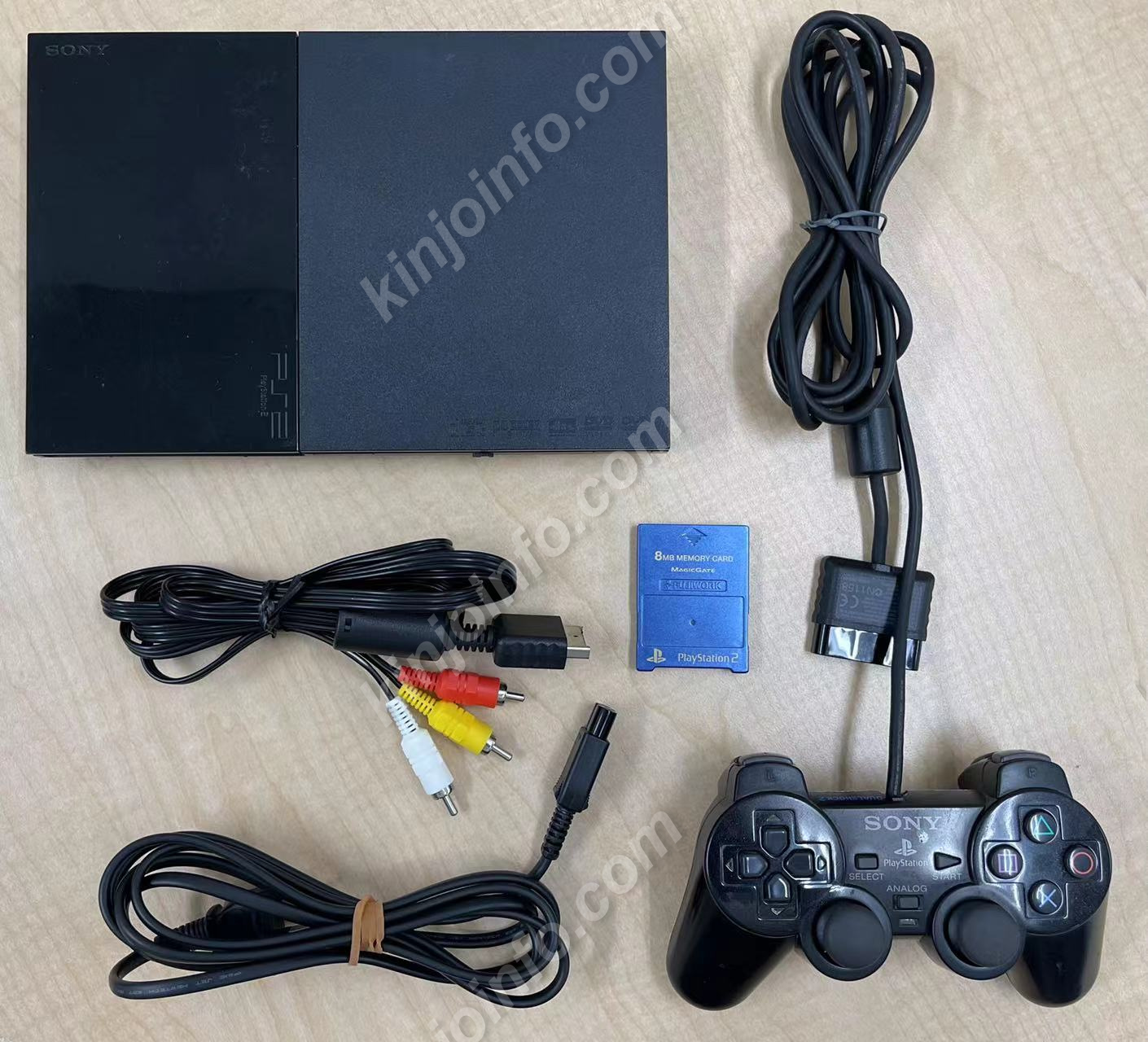 PS2 チャコール・ブラック SCPH-90000 CB本体一式【中古・日本版】