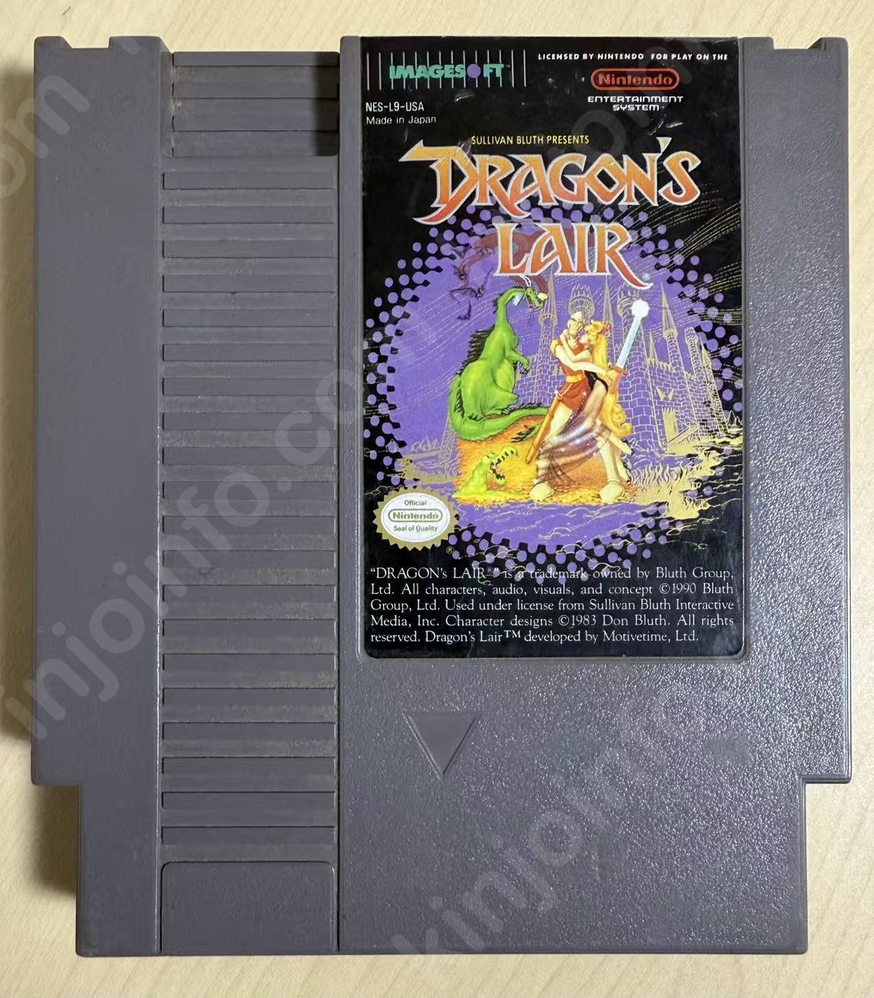 Dragon's Lair (ドラゴンズレア)【中古美品・NES北米版】