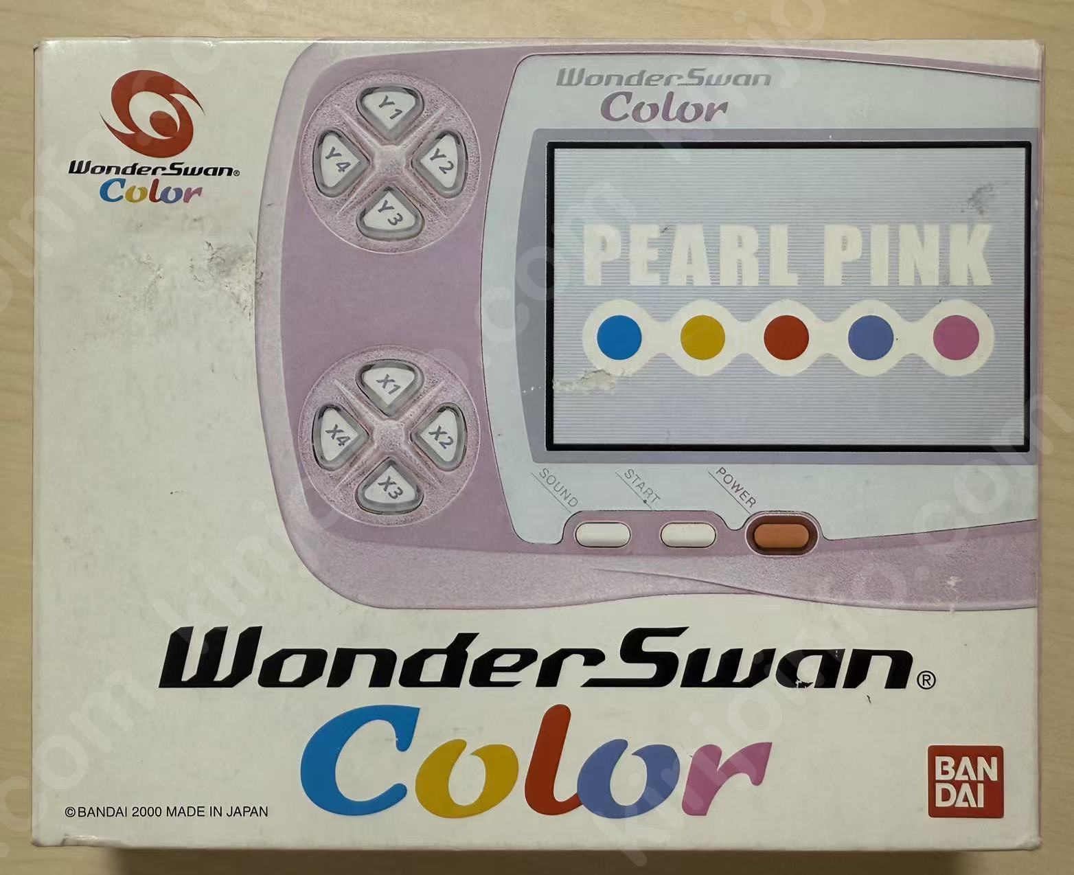 ワンダースワンカラー本体パールピンク（IPS液晶交換済）【中古・WSC日本版】