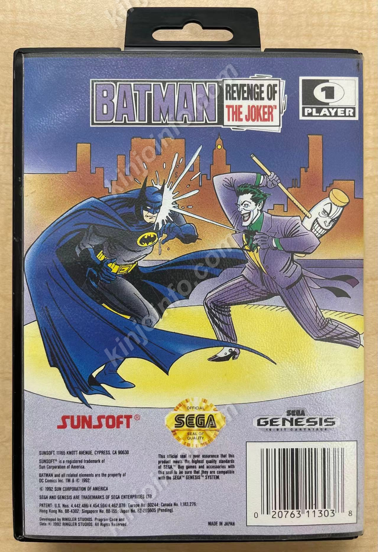 Batman：Return of the Joker【中古・Genesis版・MD北米版】 / kinjoinfo