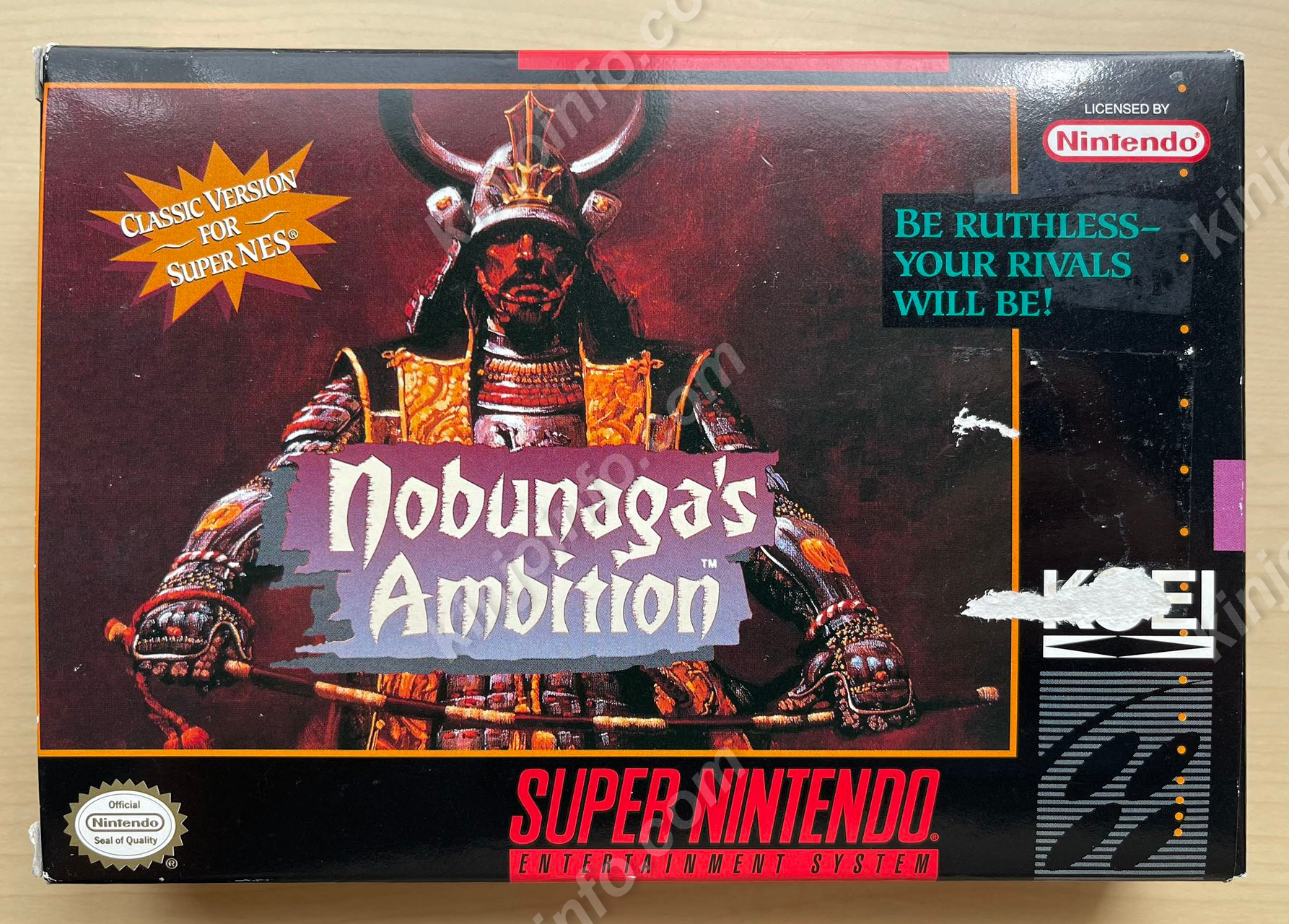 Nobunaga's Ambition （信長の野望）【中古美品・SNES北米版】