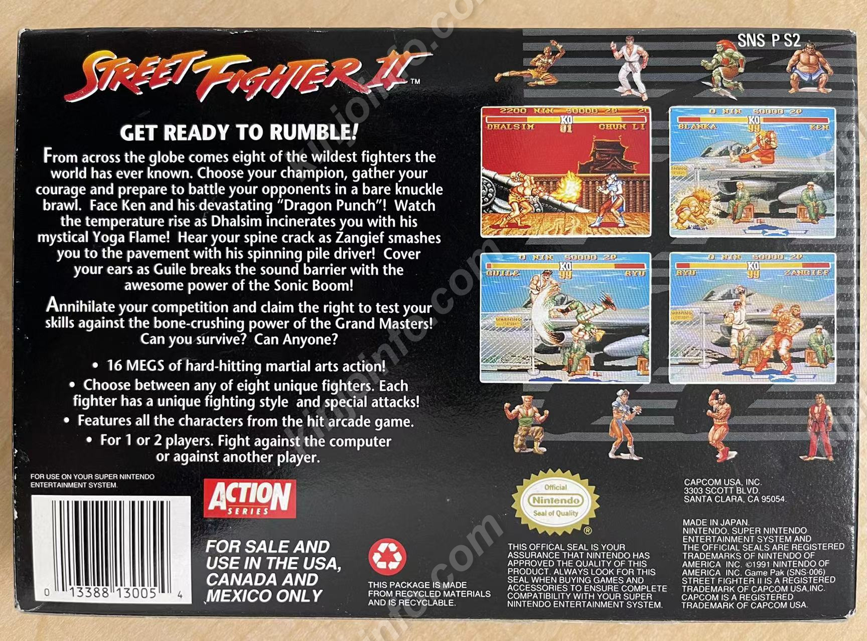 Street Fighter II（ストリートファイターII）【新品未使用・SNES北米