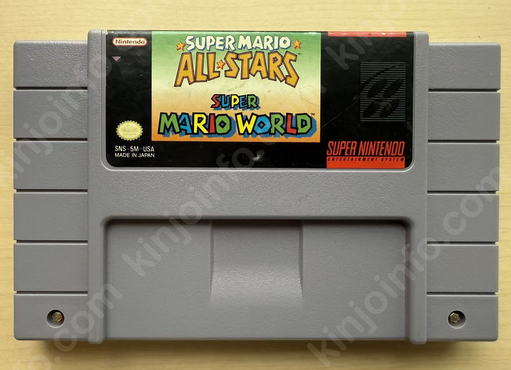 Super Mario All-Stars + Super Mario World（スーパーマリオ コレクション＋スーパーマリオワールド）【中古美品・SNES北米版】