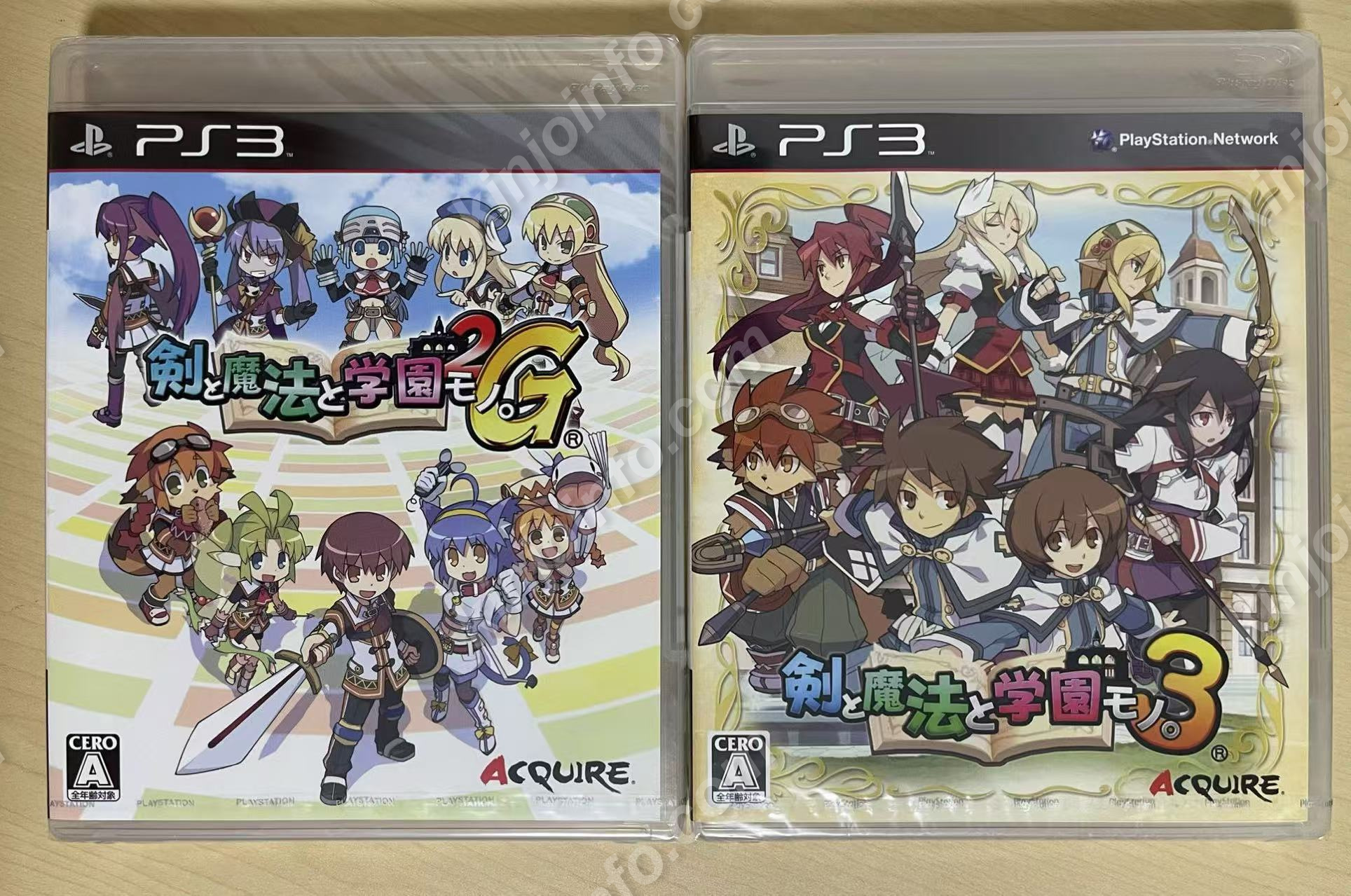 剣と魔法と学園モノ２本セット【新品未開封・PS3日本版】