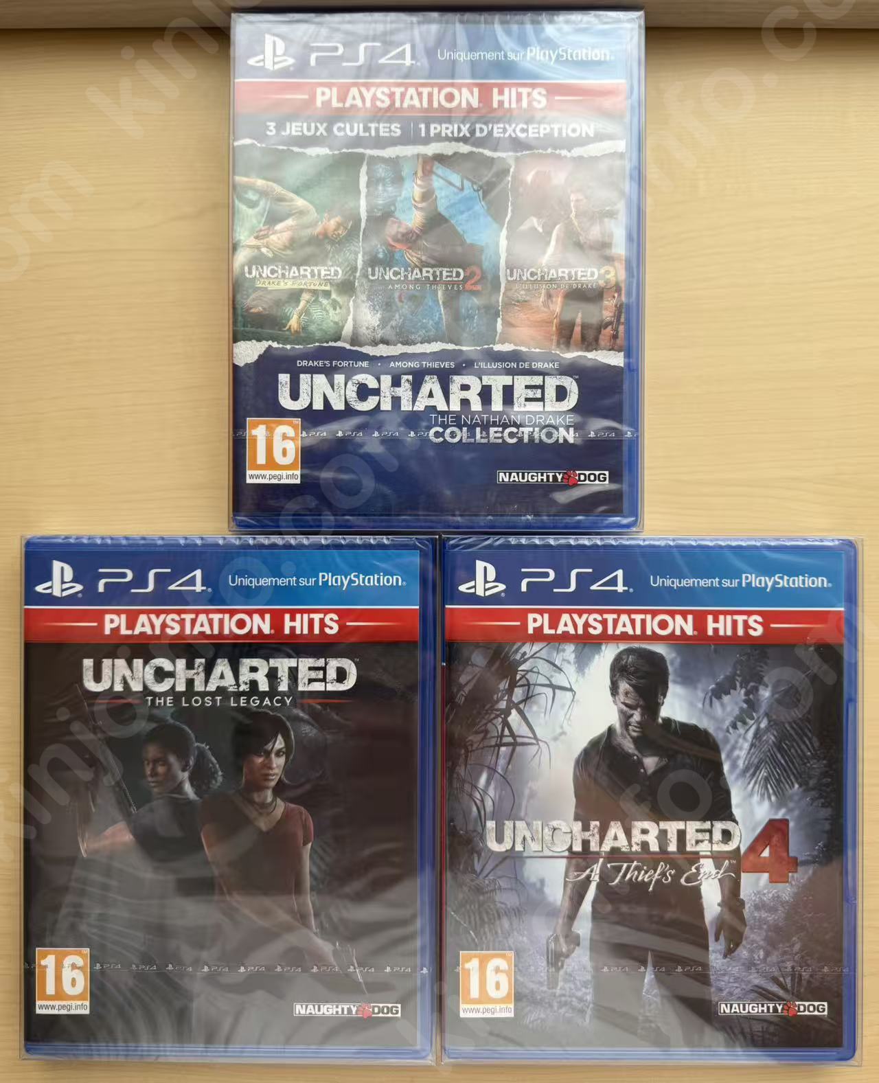 アンチャーテッド 3本セット（Uncharted 3-Game Bundle）【新品未開封・PS4欧州版】