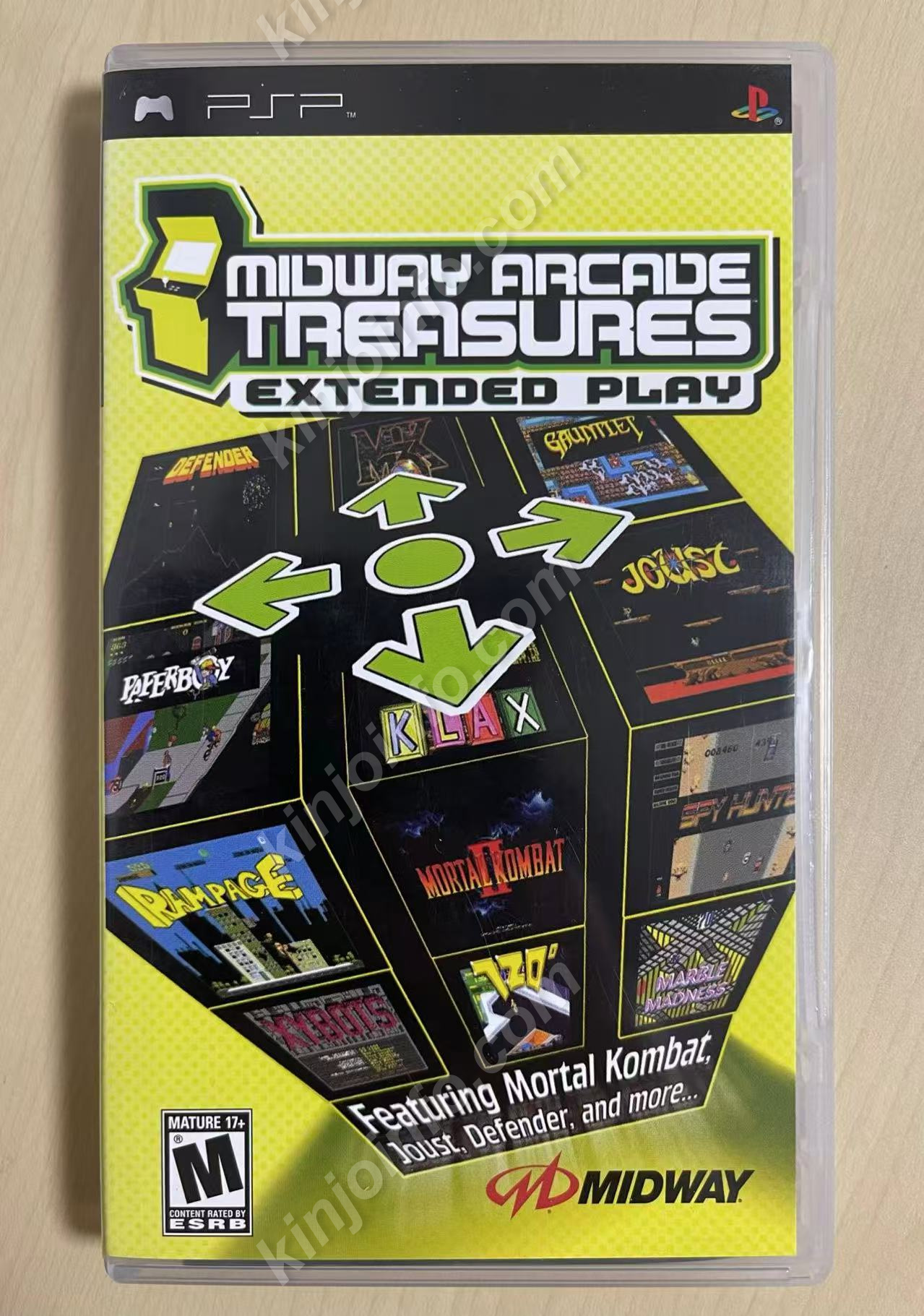 Midwayアーケードトレジャーズ エクステンデッドプレイ（Midway Arcade Treasures: Extended Play）【中古美品・PSP北米版】
