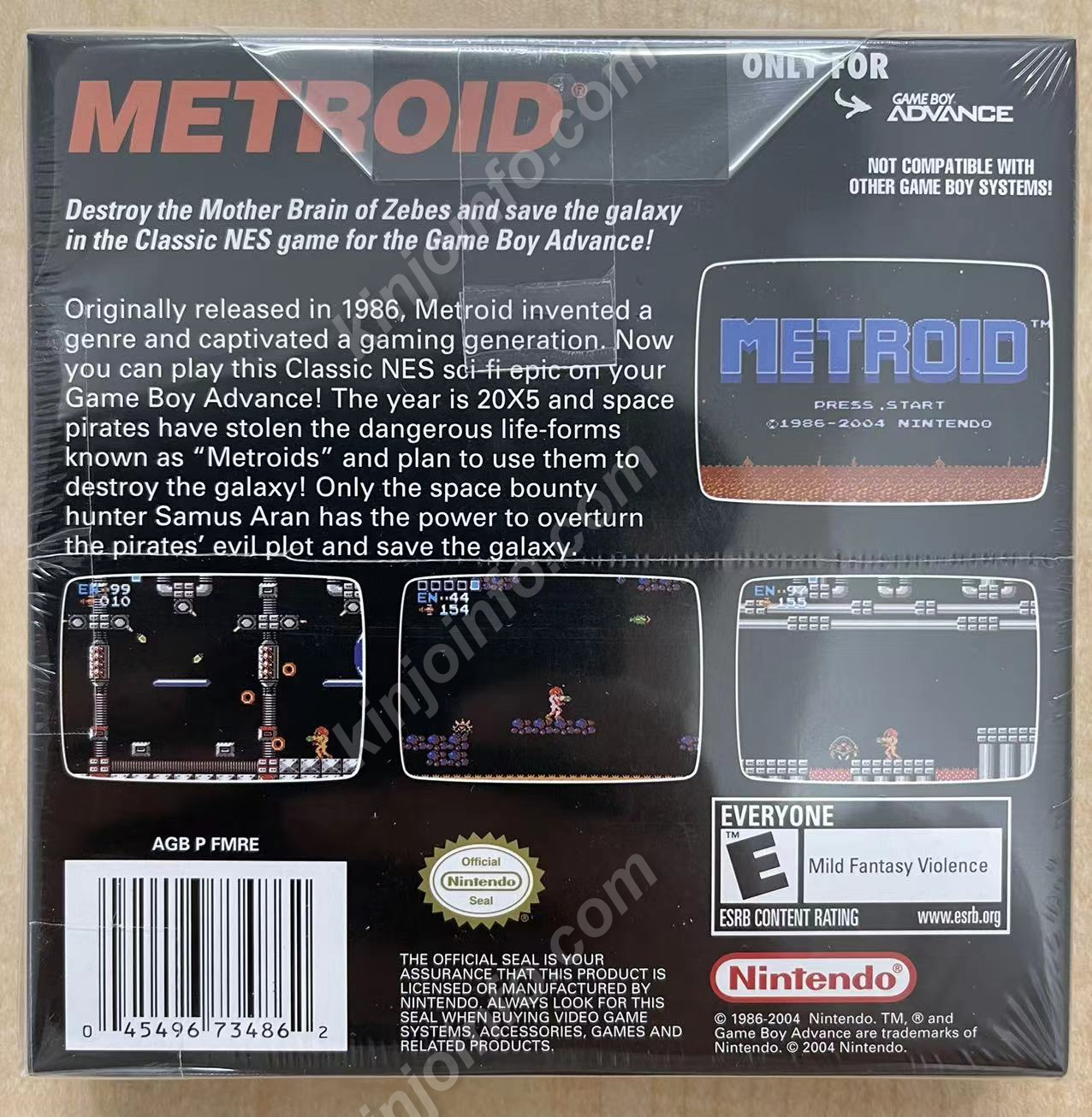 Classic NES Series: Metroid新品未開封・GBA北米版 / kinjoinfo