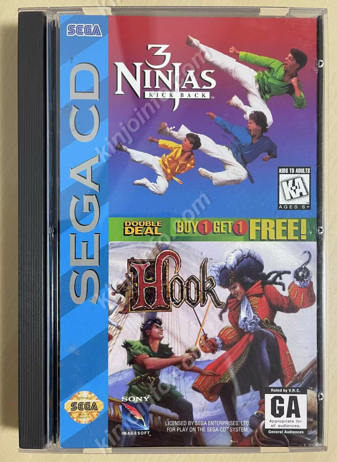 3 Ninjas Kick Back & Hook（スリー・ニンジャーズ・キック・バック & フック）【中古美品・完品・SEGACD北米版】