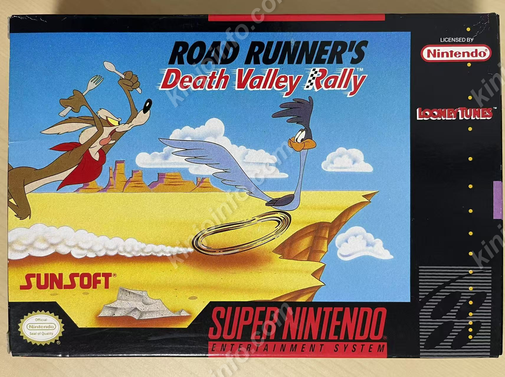 Road Runner's Death Valley Rally（ロード・ランナーのデス・バレー・ラリー）【中古美品・SNES北米版】
