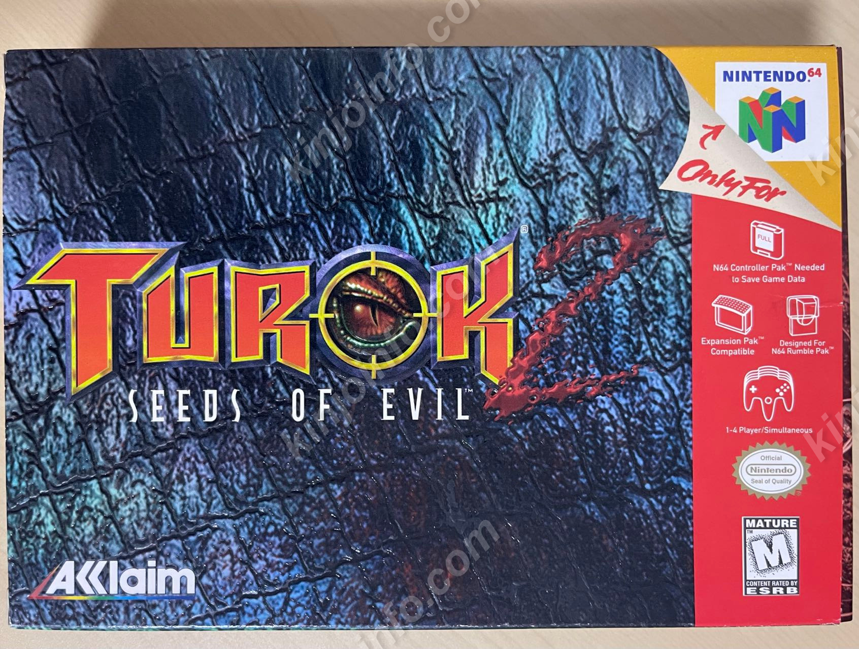 Turok 2: Seeds of Evil【中古美品・N64北米版】