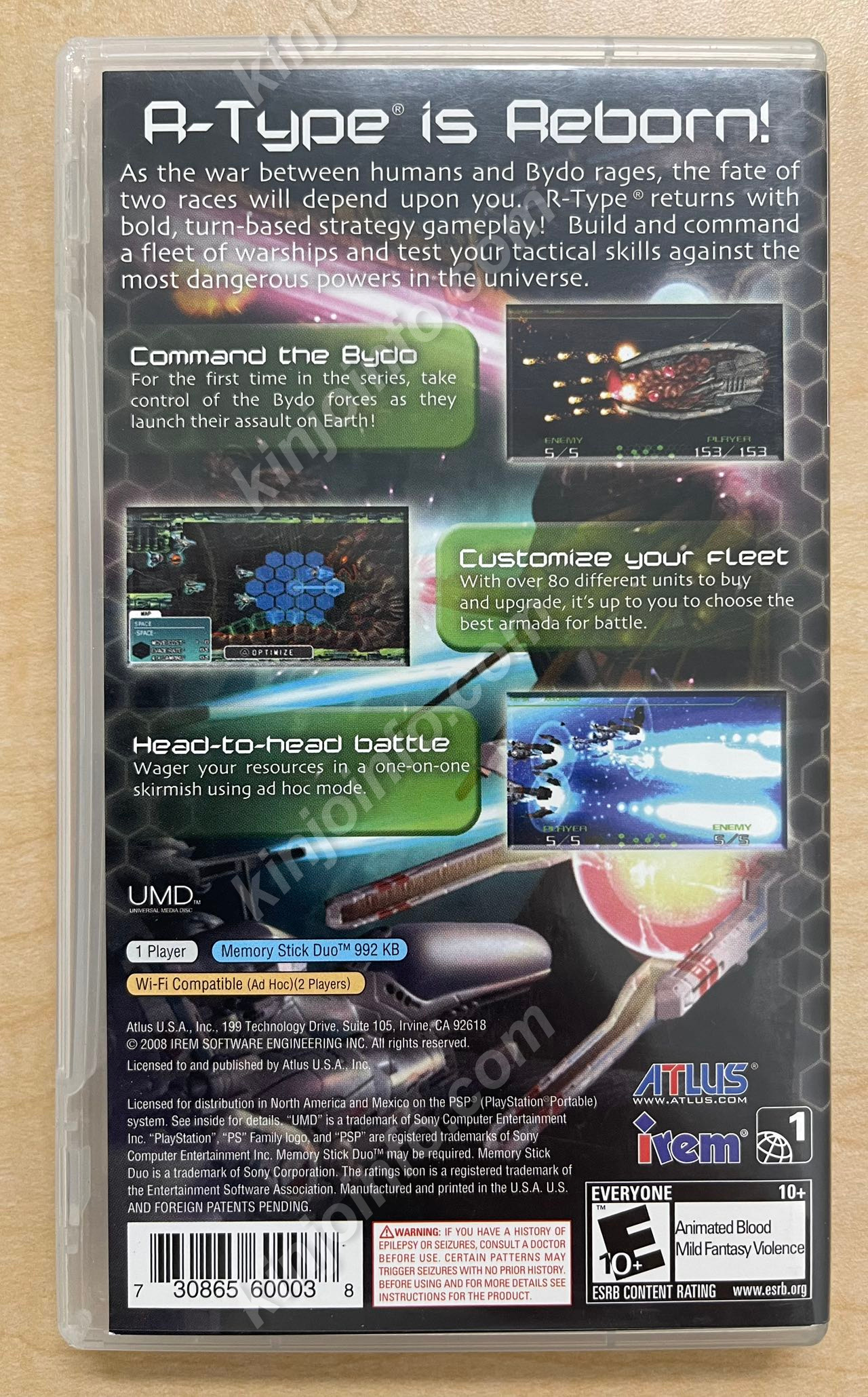 R-Type Command（R-TYPE TACTICS）【中古・PSP北米版】 / kinjoinfo