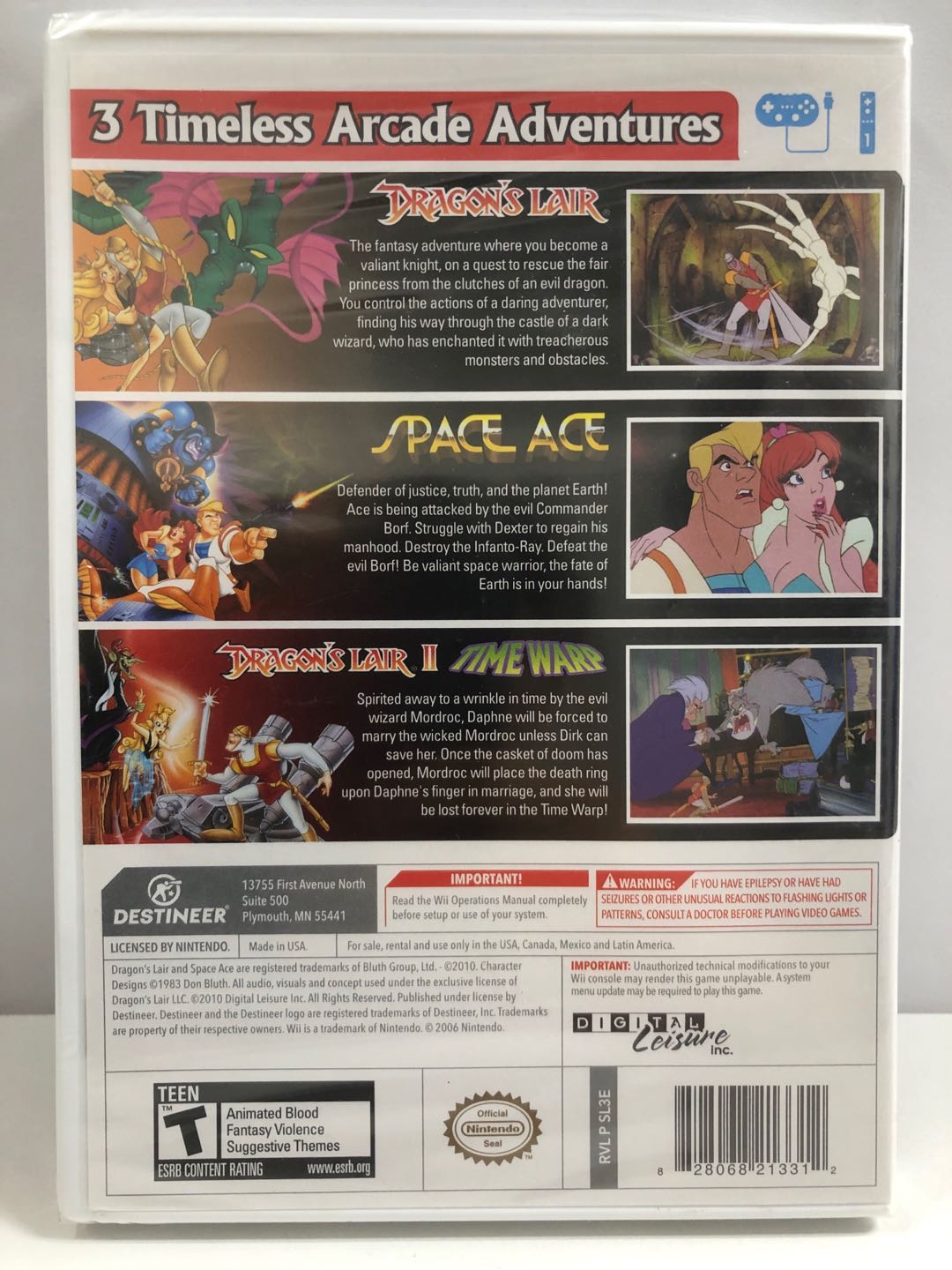 Dragon's Lair Trilogy（ドラゴンズレア トリロジー）【新品未開封 