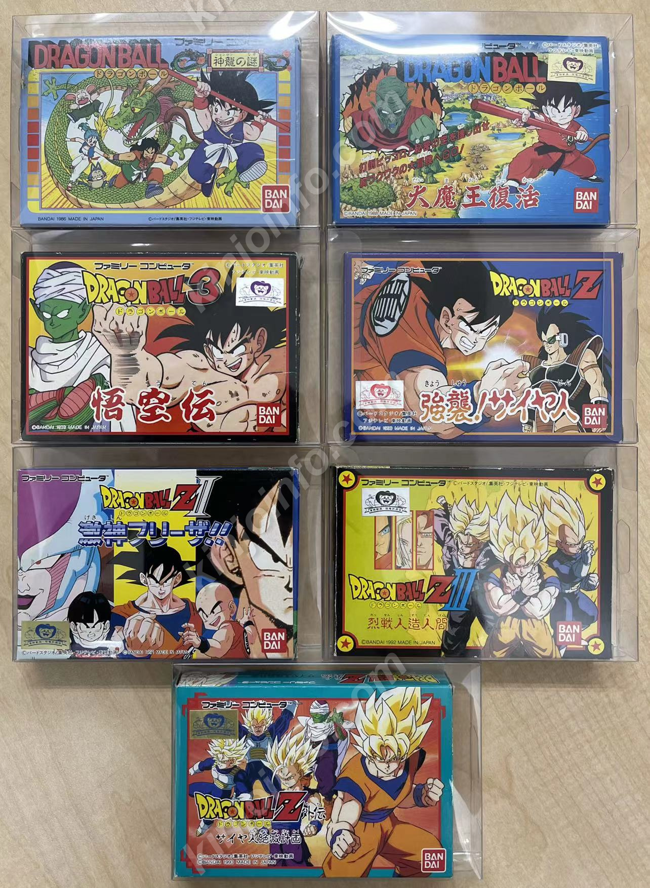 ドラゴンボールシリーズ７作品【新品未使用品・中古美品・完品・FC日本