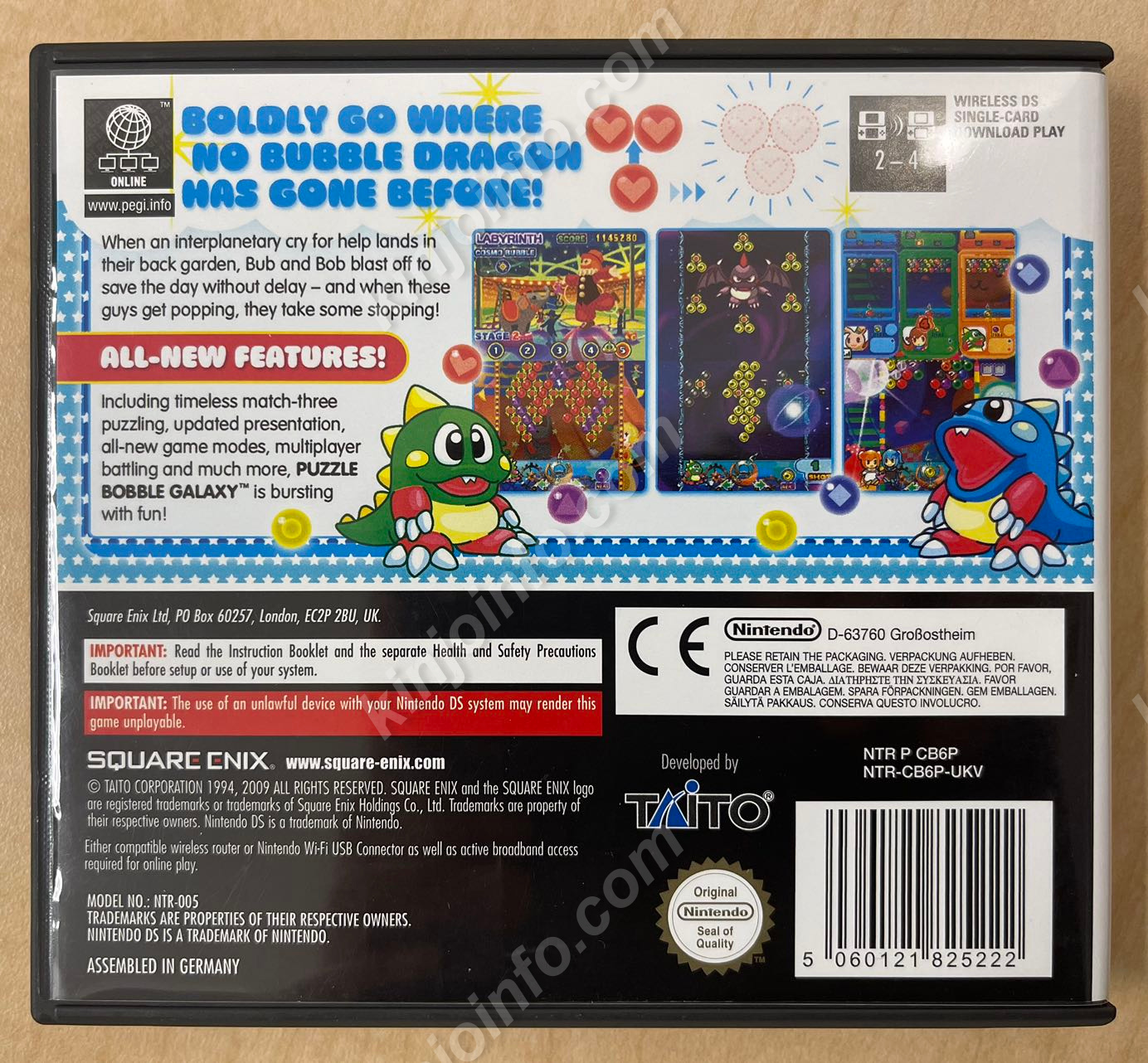 Puzzle Bobble Galaxy（スペースパズルボブル）【中古美品・DS欧州版 