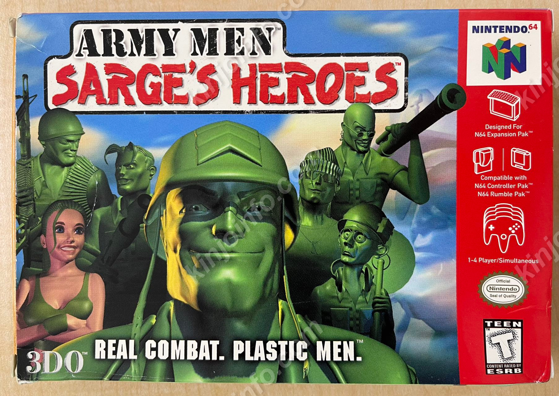 Army Men: Sarge's Heroes（アーミーメン：サージズ・ヒーローズ）【中古美品・完品・N64北米版】