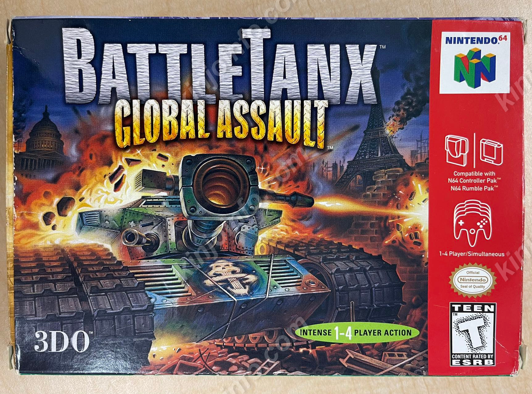 BattleTanx: Global Assault（バトルタンク：グローバル・アサルト）【中古美品・完品・N64北米版】