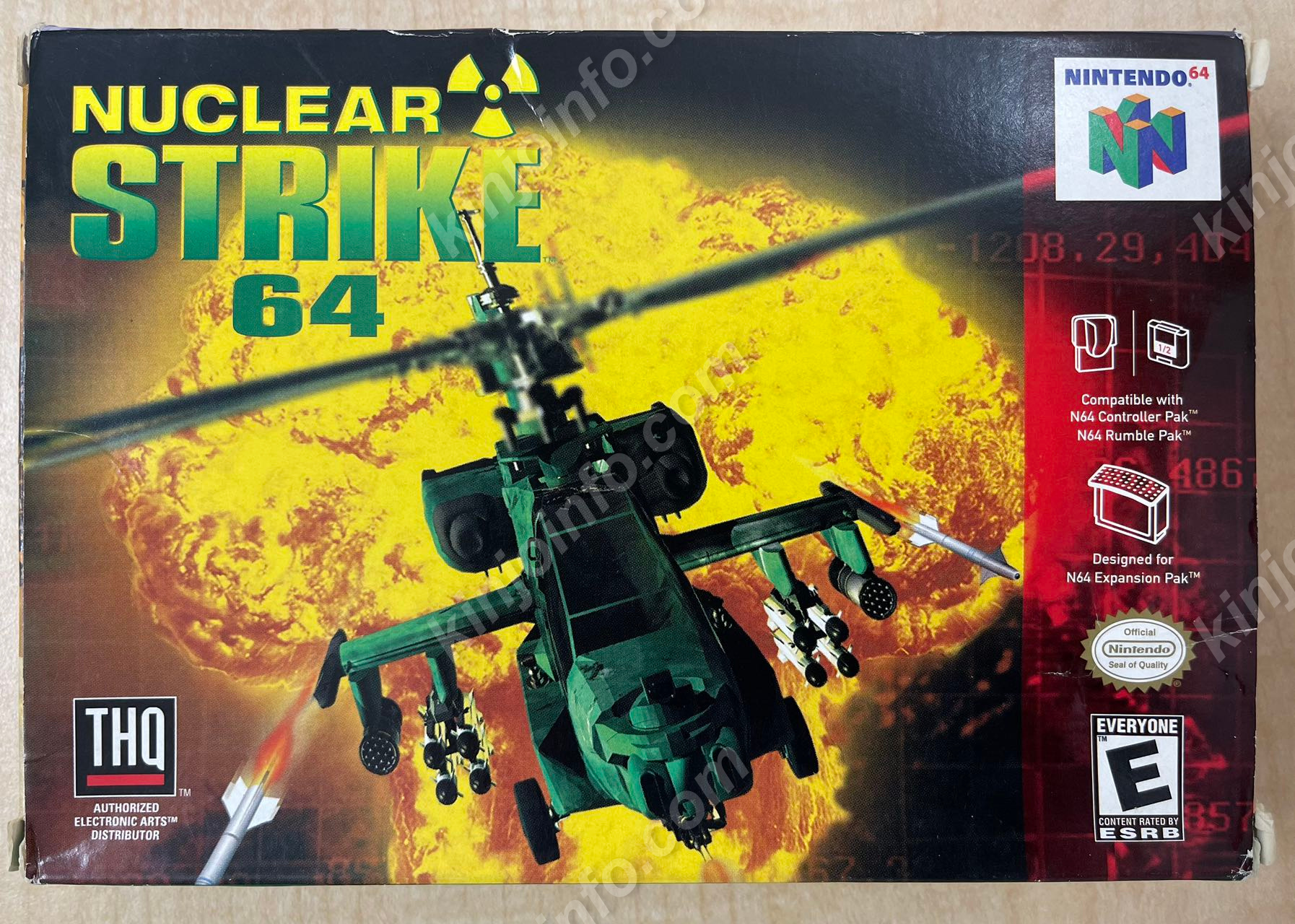 Nuclear Strike 64（ニュクリア・ストライク64）【中古美品・N64北米版】