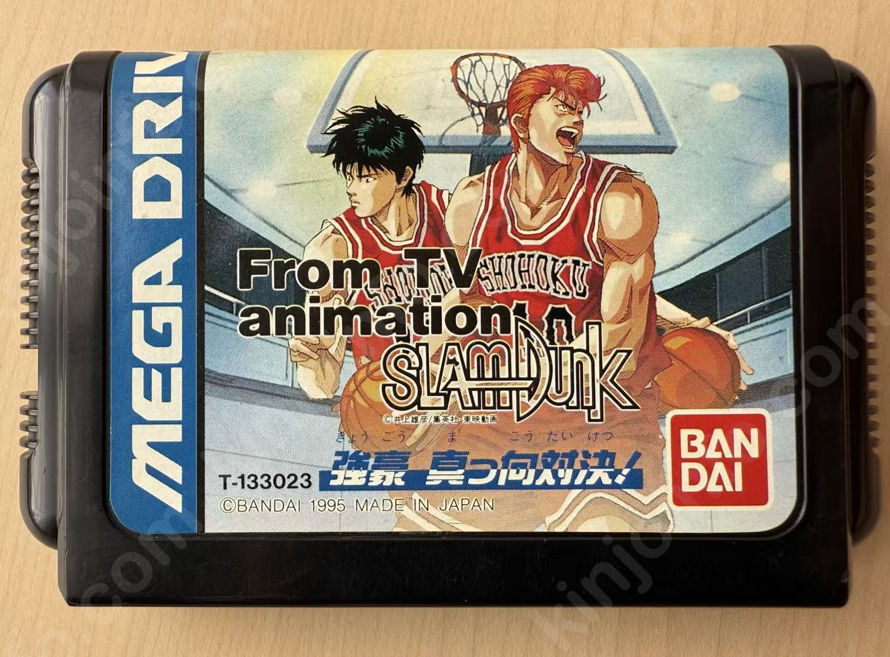 テレビアニメ スラムダンク 四強激突!!（Gakuen Taisen Slam Dunk: Yonkyo Gekitotsu!!）【中古美品・MD日本版】