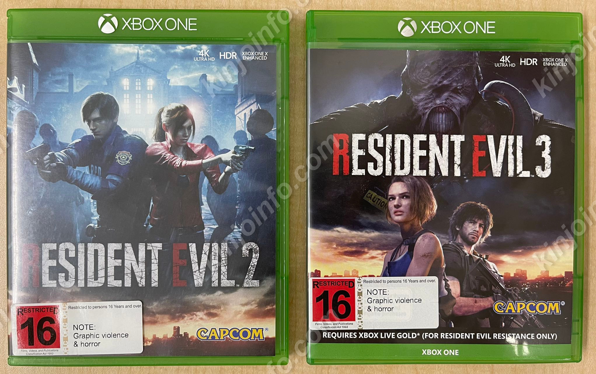 Resident Evil ２本セット【中古美品・xboxone欧州版】