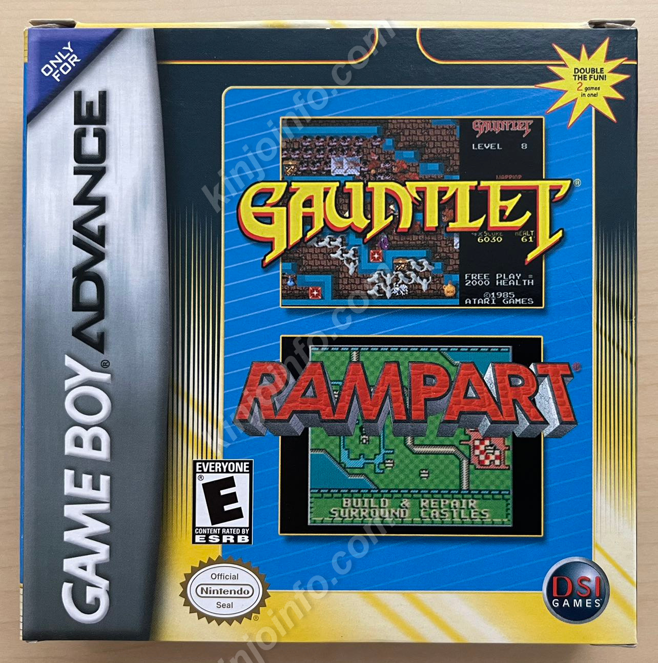 Gauntlet & Rampart Dual Pack ガントレット ランパート ダブルパック【中古美品・GBA北米版】