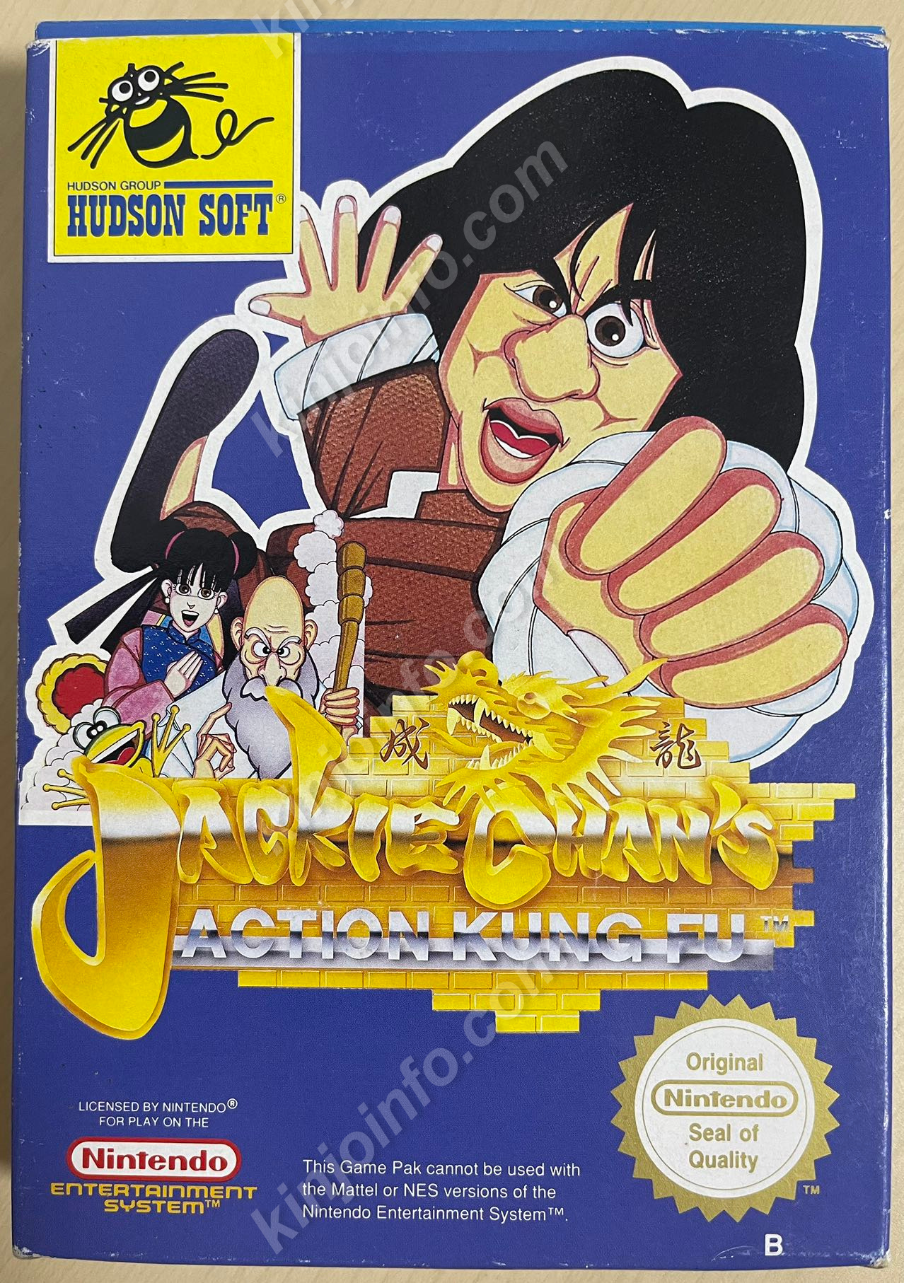 Jackie Chan's Action Kung Fu（ジャッキーチェン）【中古美品・NES北米版】