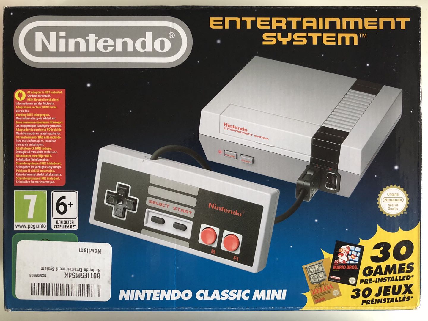 Nintendo Entertainment System NES Classic Edition ファミコン NES クラシック版【新品・通常版・欧州版】