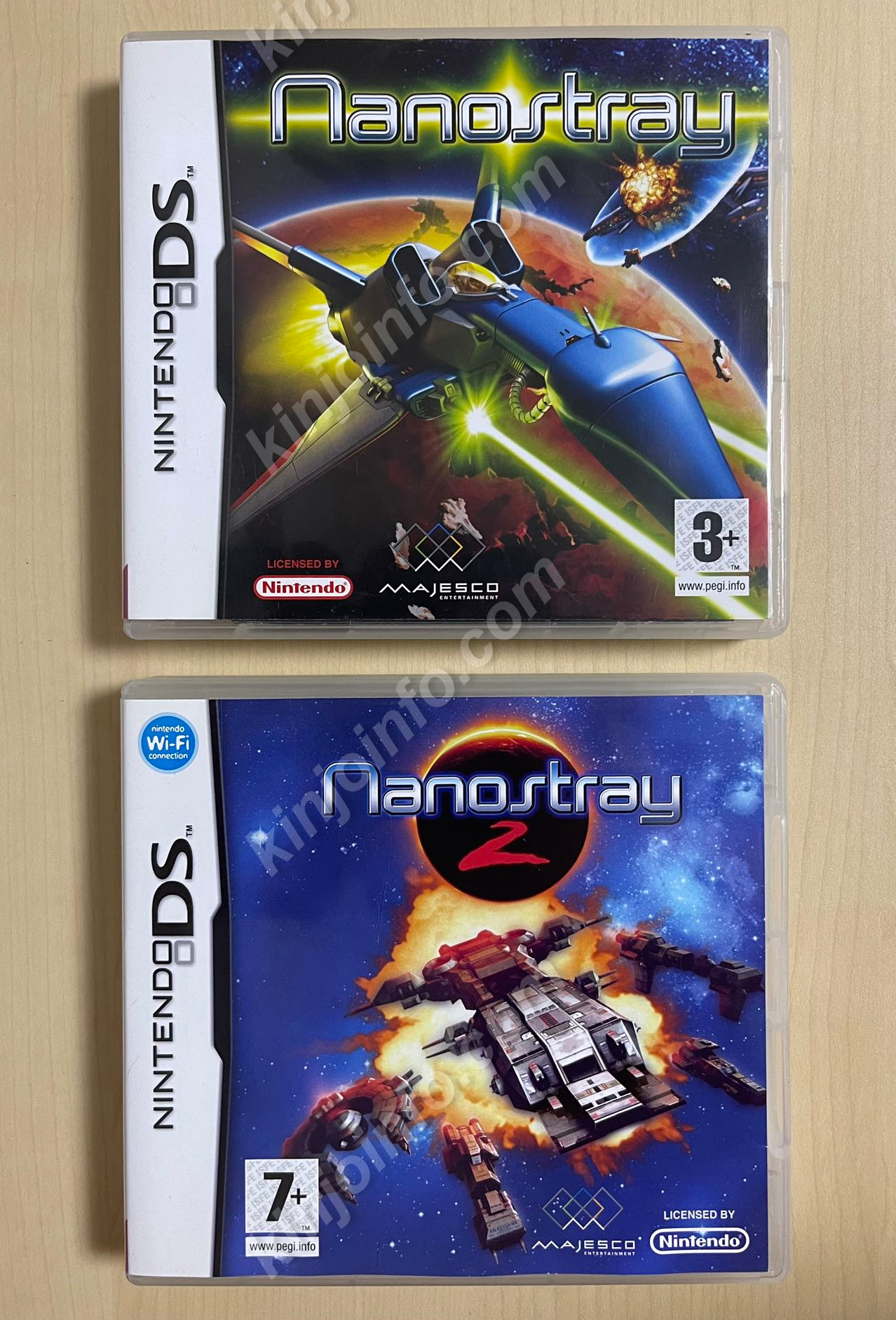 Nanostray 1 + 2（弾爵 -ダンシャク-）【中古美品・DS欧州版】