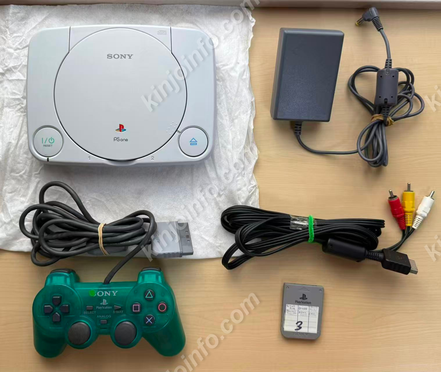 PSone本体一式【中古・PS欧州版】★ACアダプターが220V★