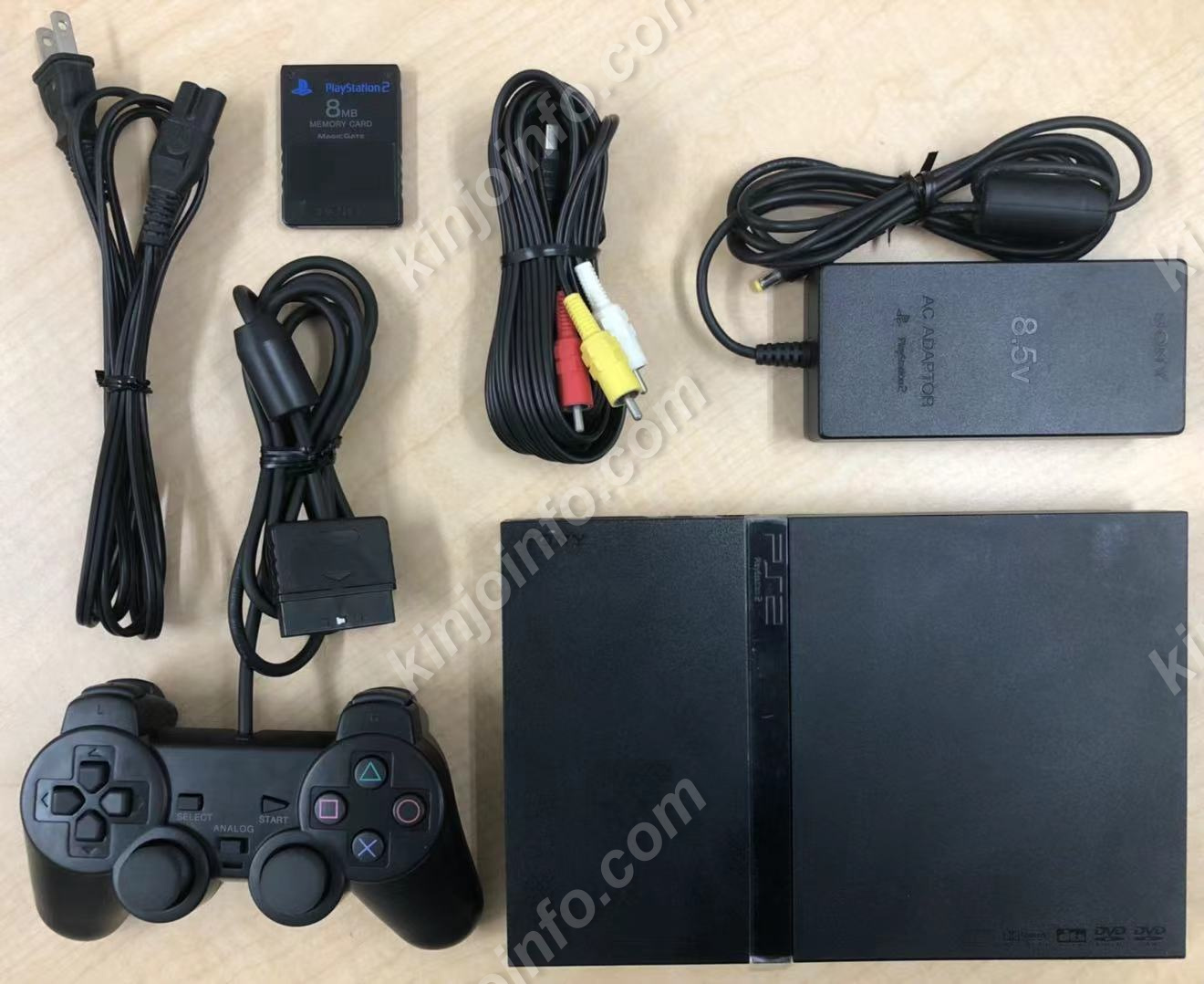 PS2本体一式セット SCPH-77001【中古美品・北米版・レア品】