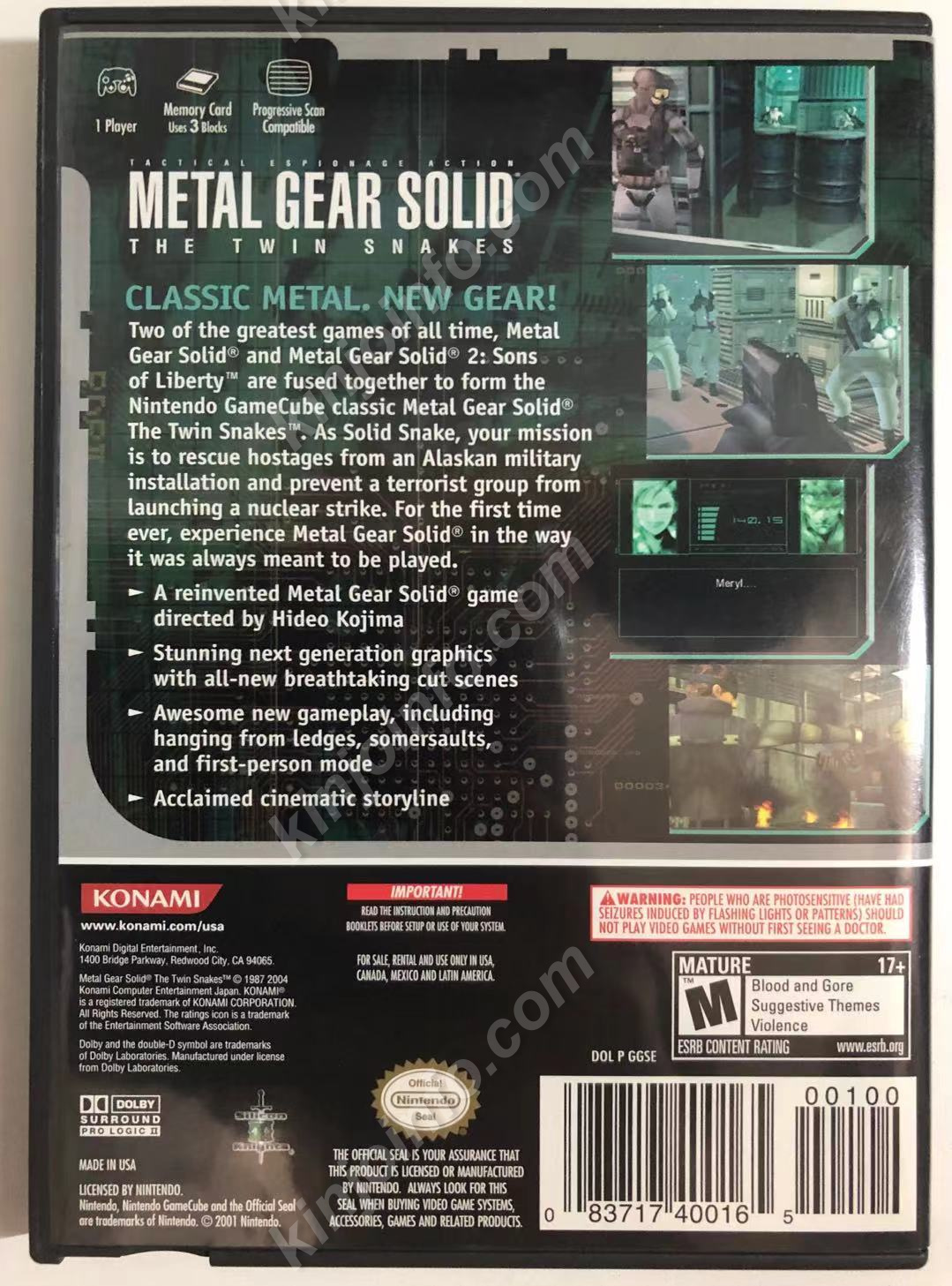 METAL GEAR SOLID THE TWIN SNAKES　GC版