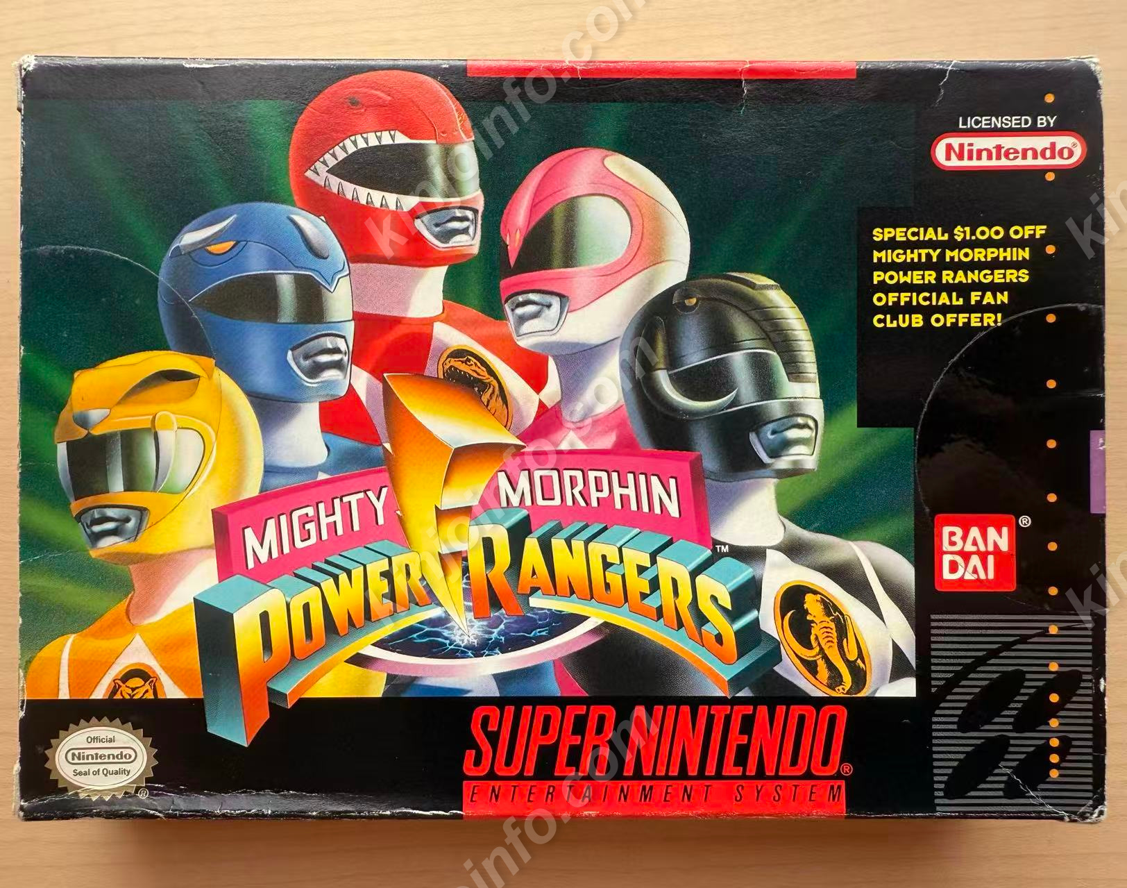 Mighty Morphin Power Rangers（マイティ・モーフィン・パワーレンジャー）【中古美品・SNES北米版】