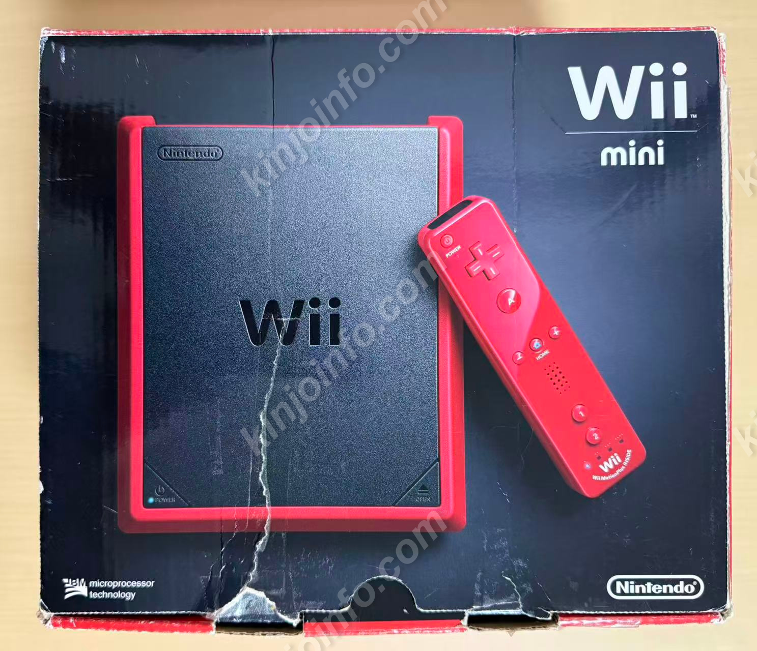 Wii Mini Console Set（Wii Mini 本体一式）+ソフトx３【中古美品・Wii北米版】