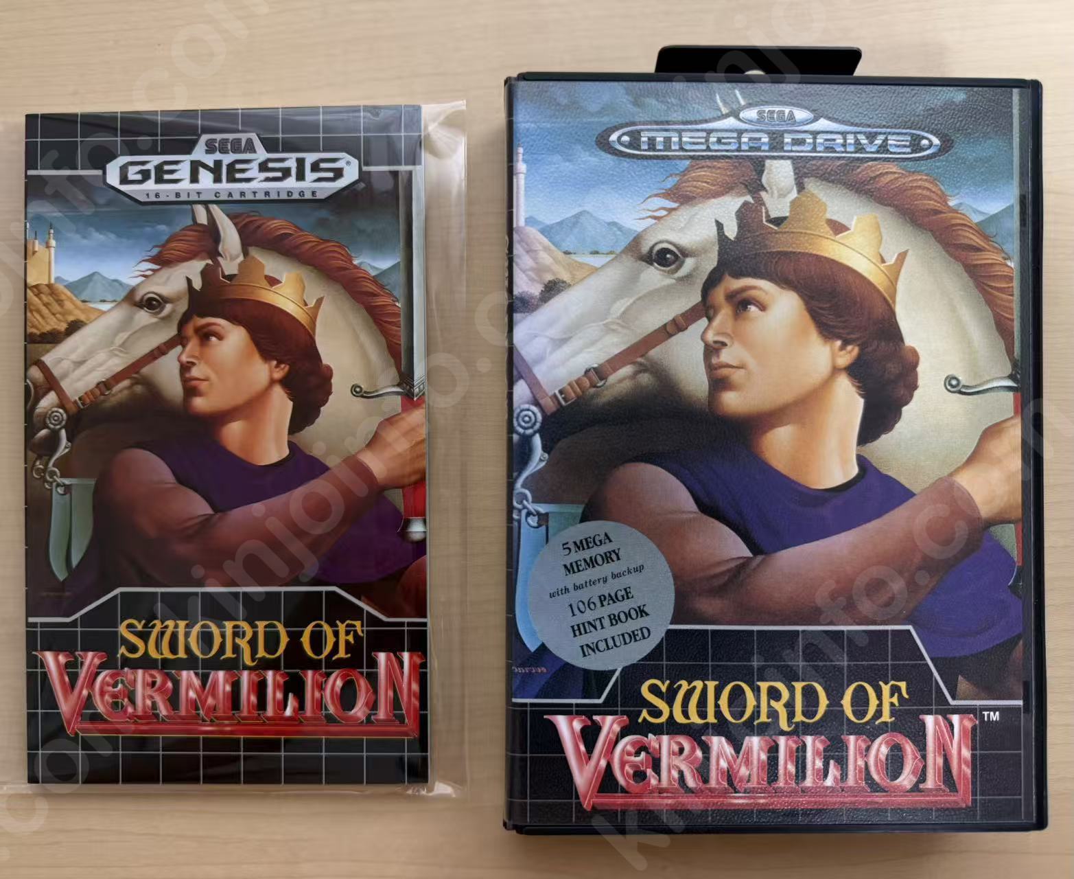 Sword of Vermilion（ヴァーミリオン）【中古美品・完品・genesis北米版】