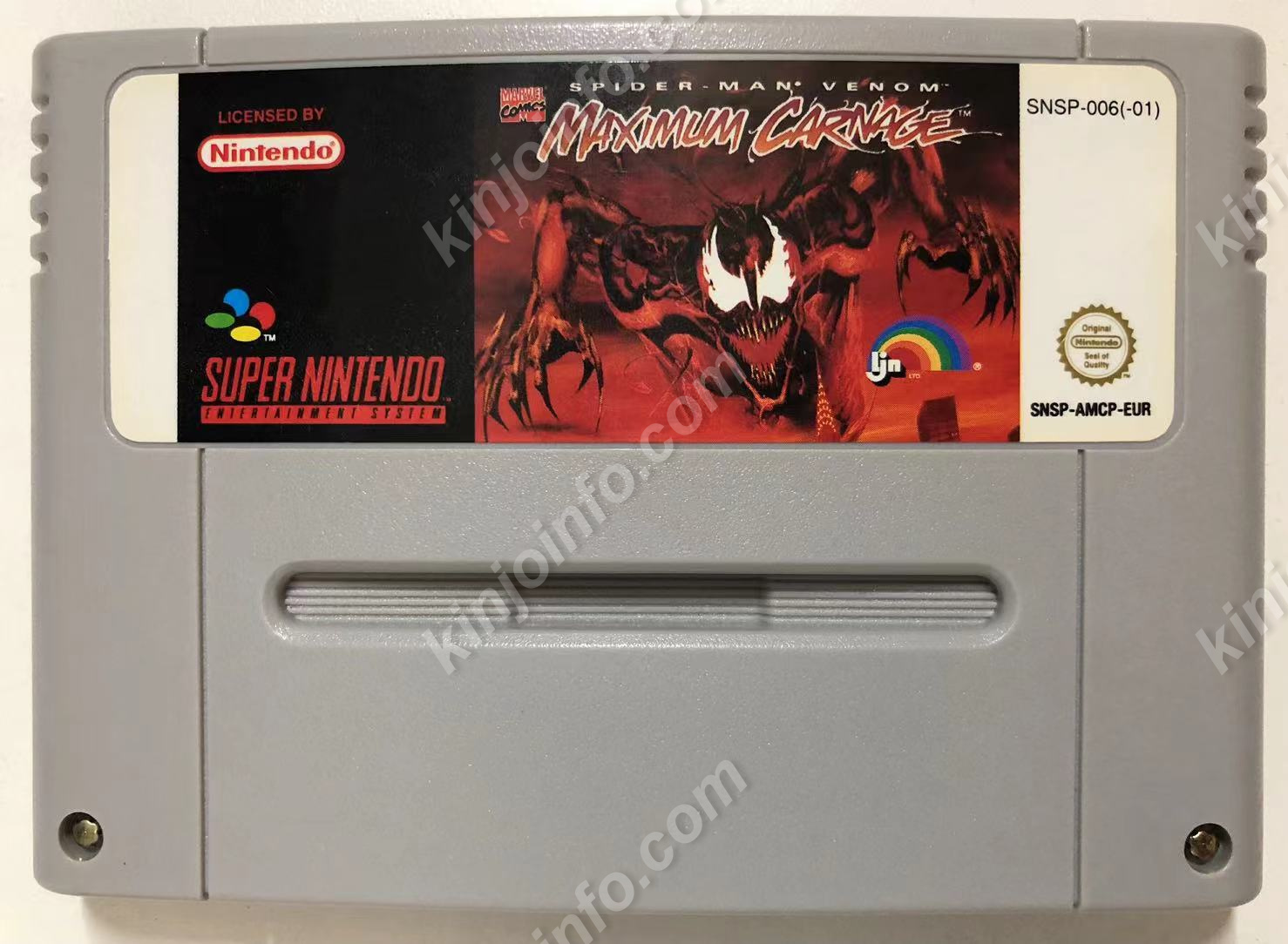 MAXIMUM CARNAGE スパイダーマン&ベノム カーネイジの逆襲 【中古・SFC欧州版】